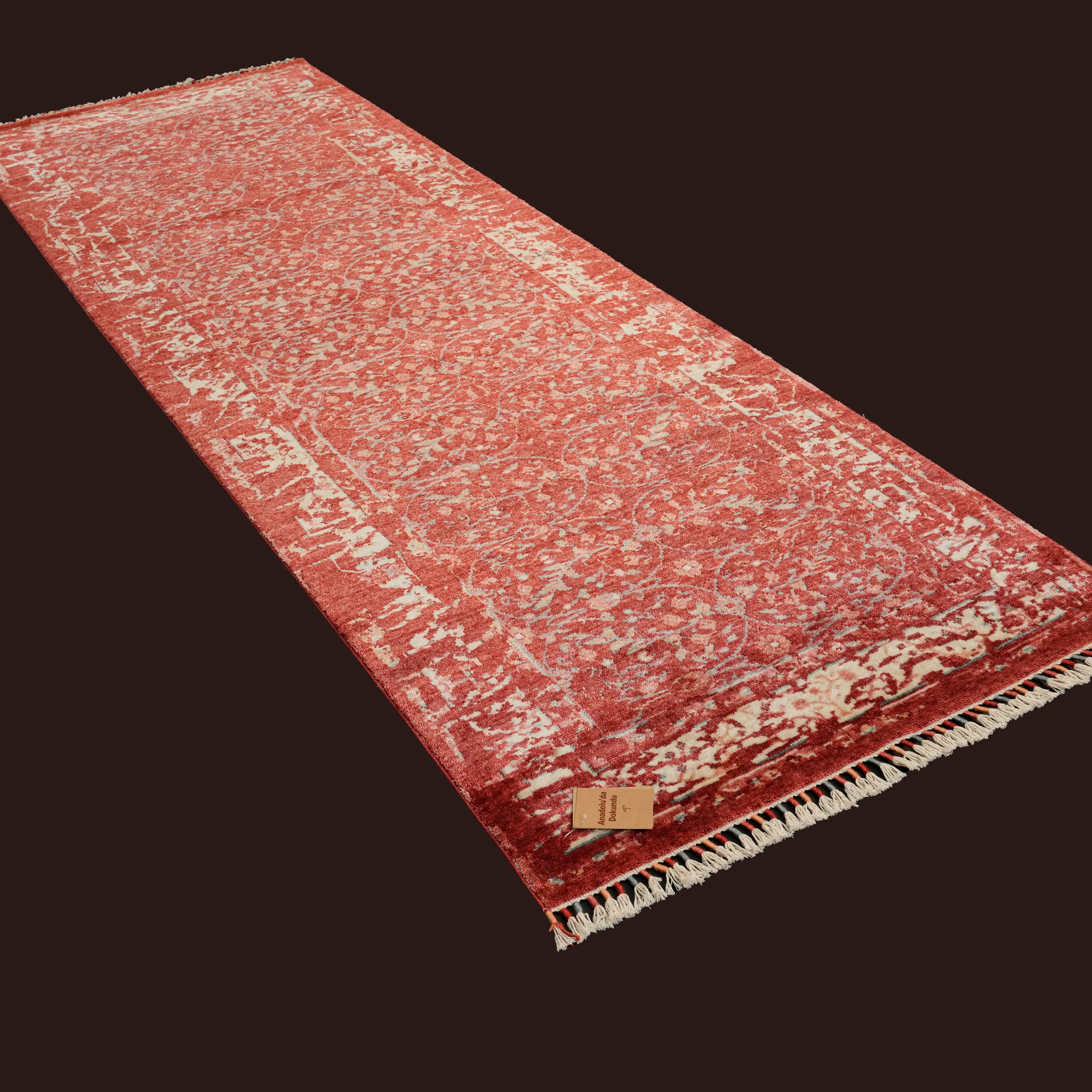 Zade Series Red Flower Patterned Special Countertop Carpet