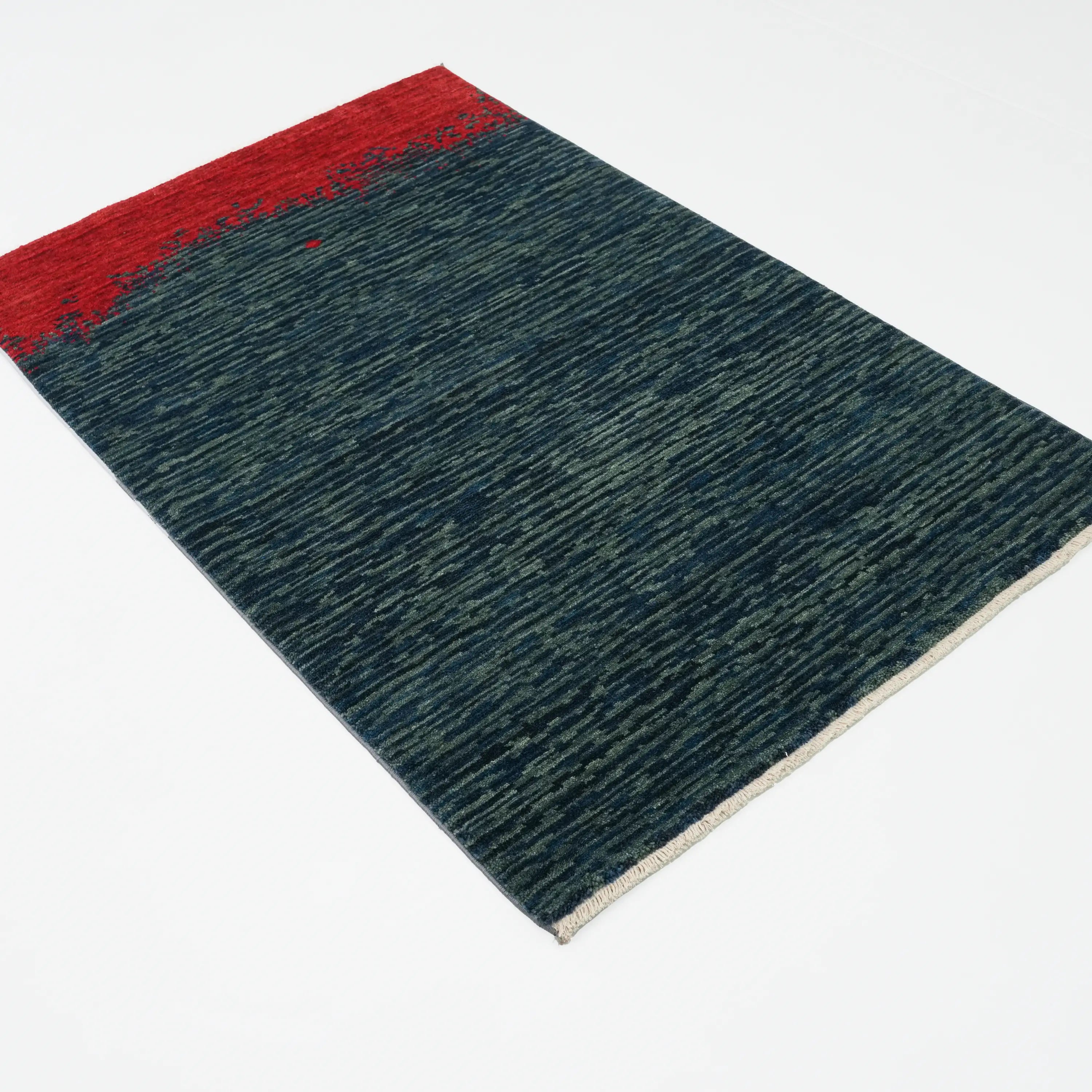 Zade Serisi Lacivert Yün Tezgah Dokuma Halı Seccade