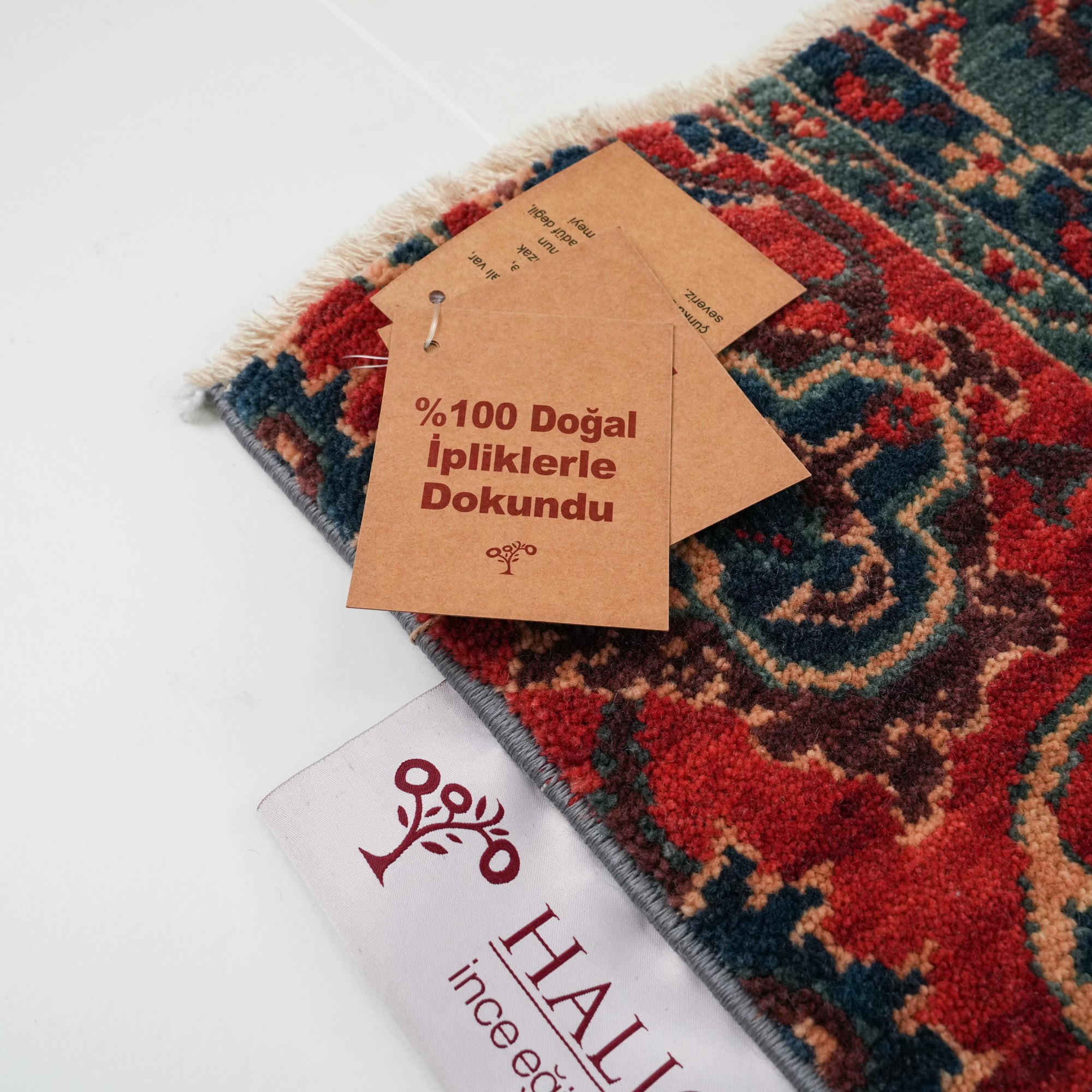 Zade Serisi Patchwork Desenli Rengarenk Yün Tezgah Dokuma Halı