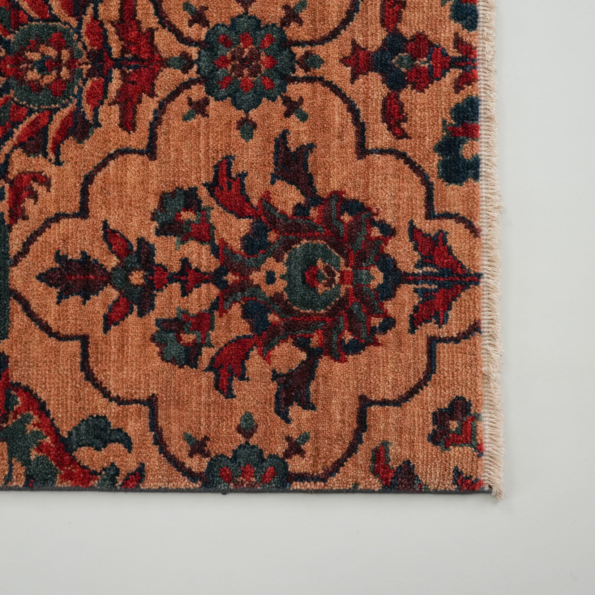 Zade Series Patchwork Patterned Colorful Wool Loom Woven Rug