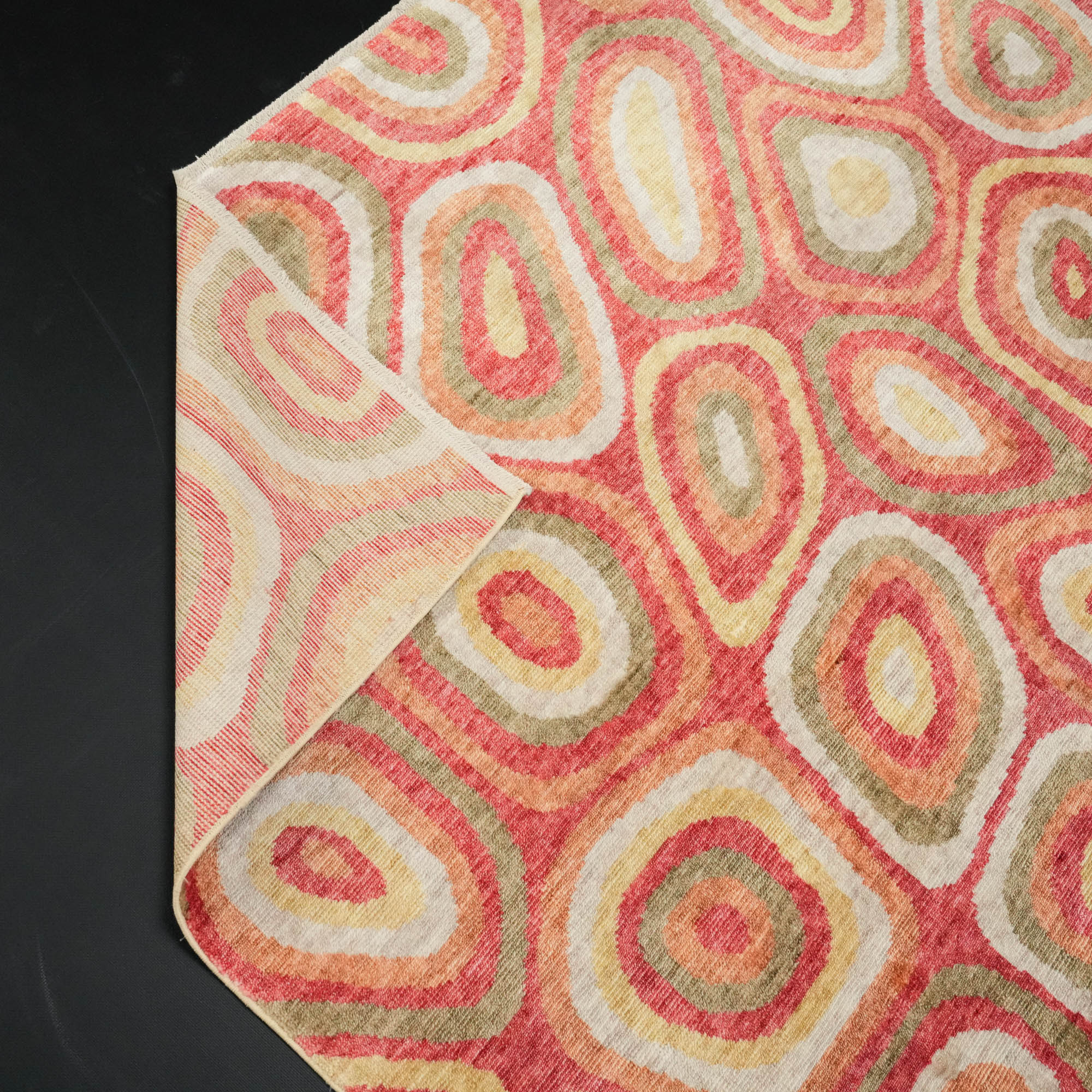 Zade Serisi Rengarenk Geometrik Desenli Tezgah Dokuma Halı