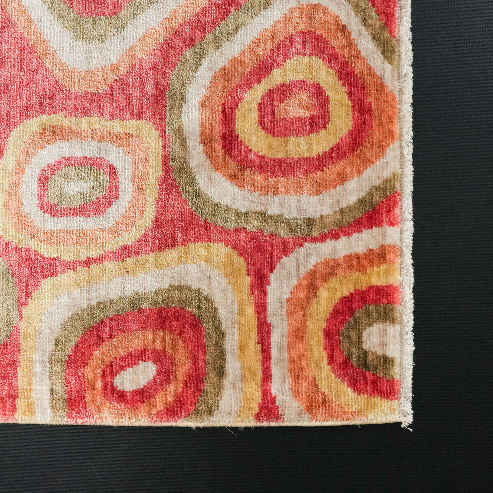 Zade Serisi Rengarenk Geometrik Desenli Tezgah Dokuma Halı