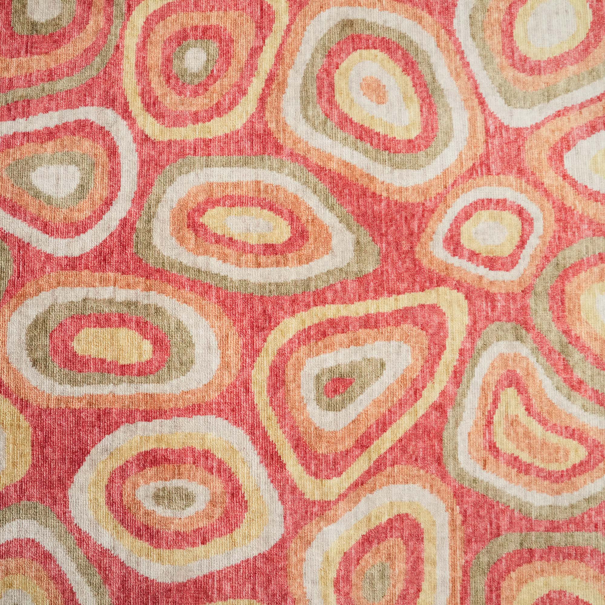 Zade Serisi Rengarenk Geometrik Desenli Tezgah Dokuma Halı