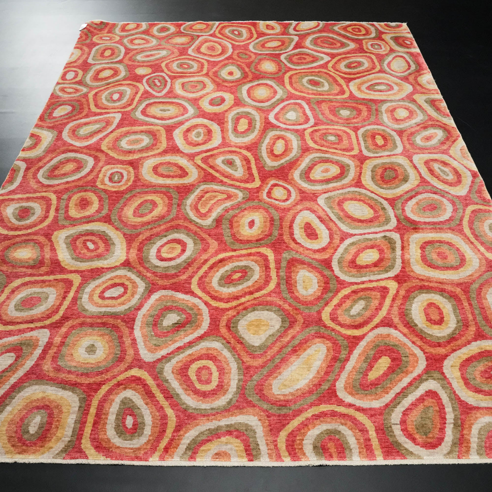 Zade Series Colorful Geometric Patterned Loom-Woven Rug