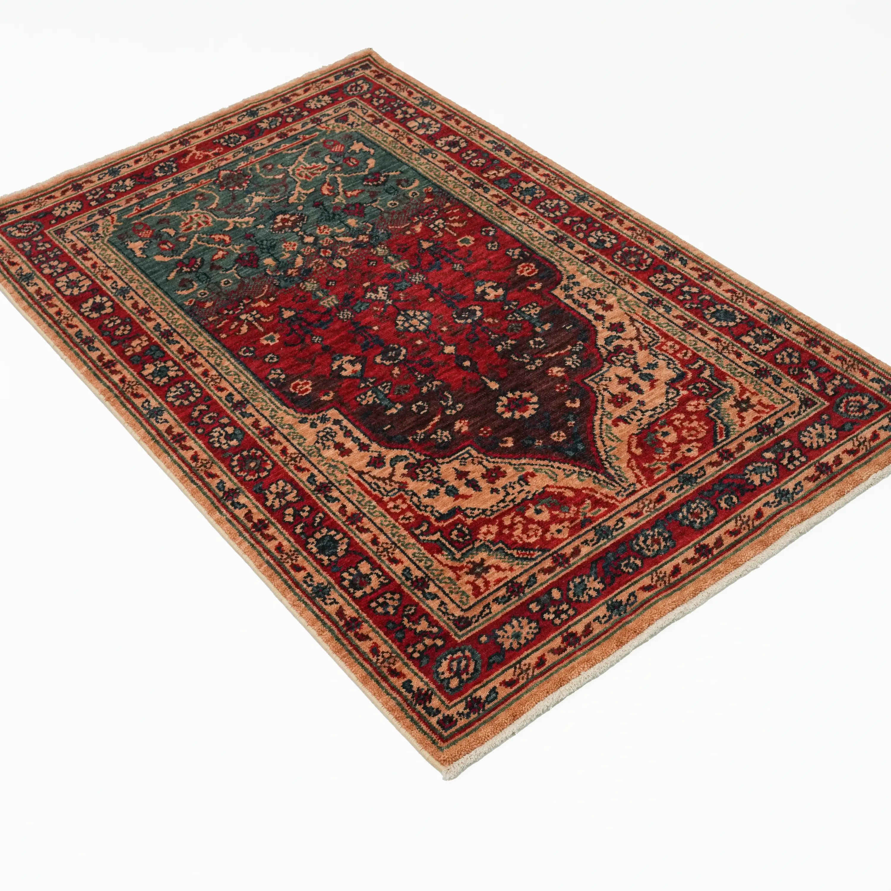 Zade Series Colorful Wool Loom Woven Rug Prayer Rug