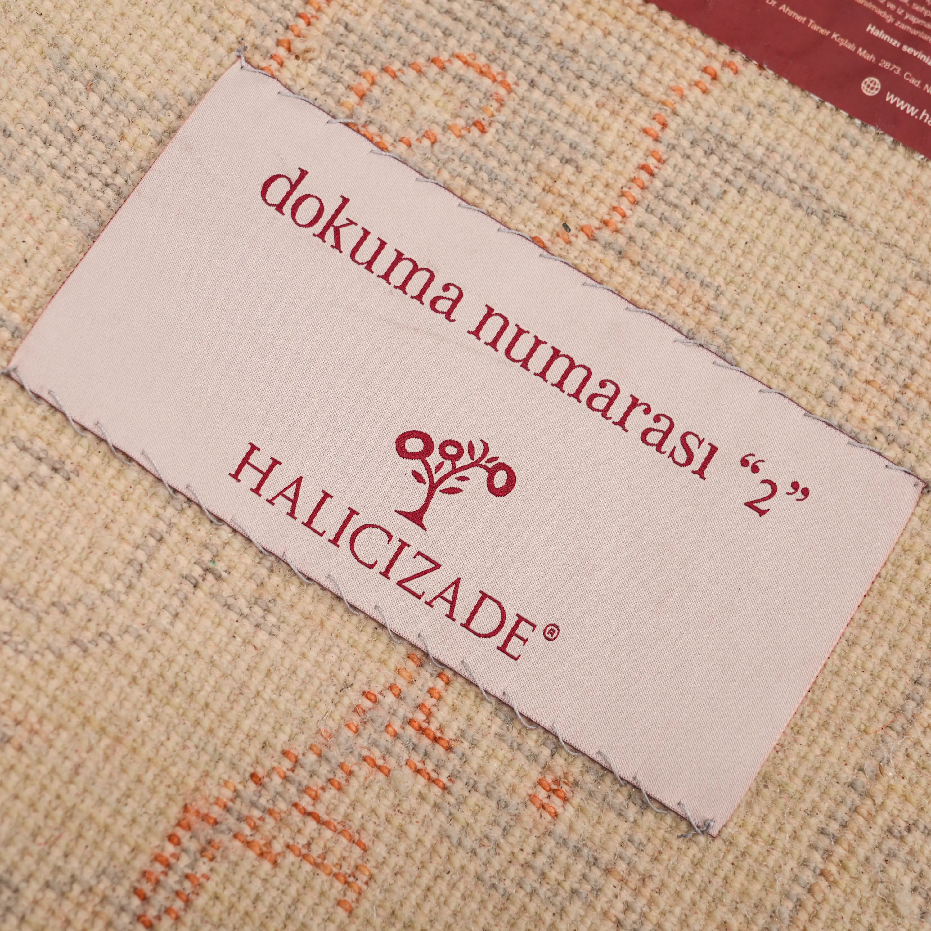 Zade Series Uşak Patterned Cream Loom-Woven Natural Rug