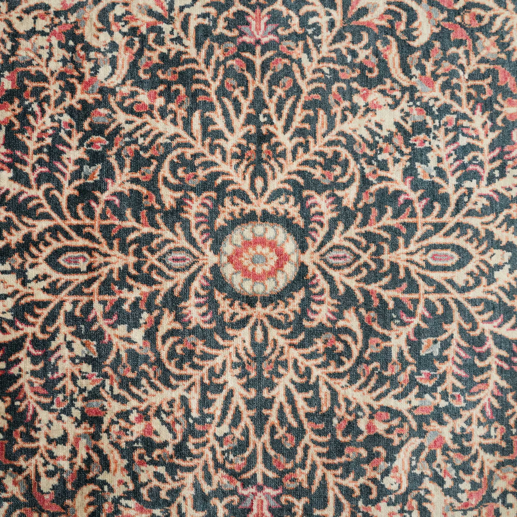 Zade Series Vintage Patterned Blue Special Countertop Carpet