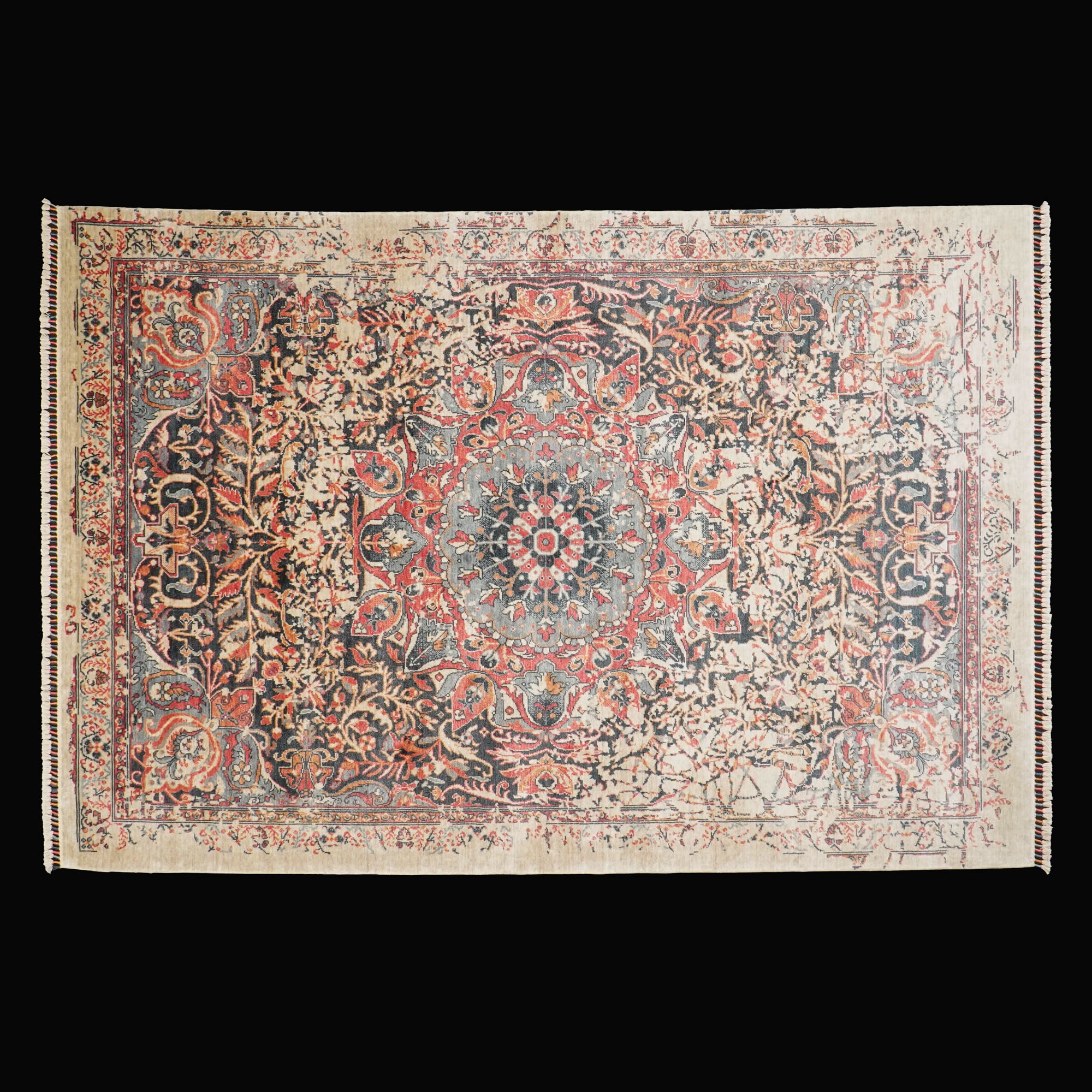 Zade Series Vintage Patterned Colorful Special Countertop Carpet