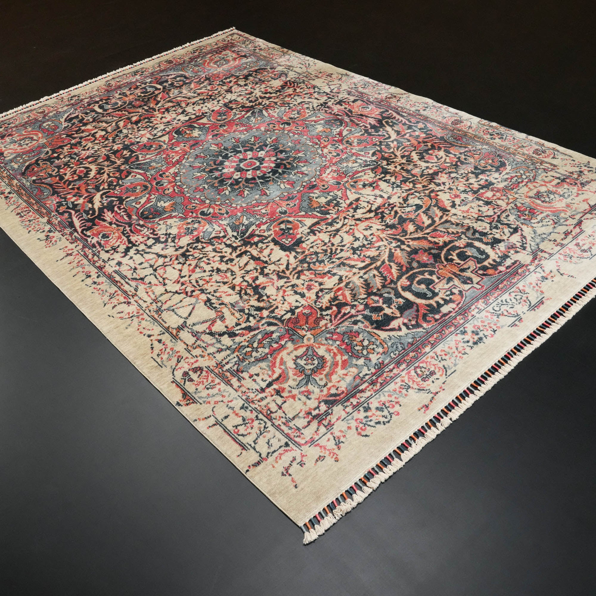 Zade Series Vintage Patterned Colorful Special Countertop Carpet