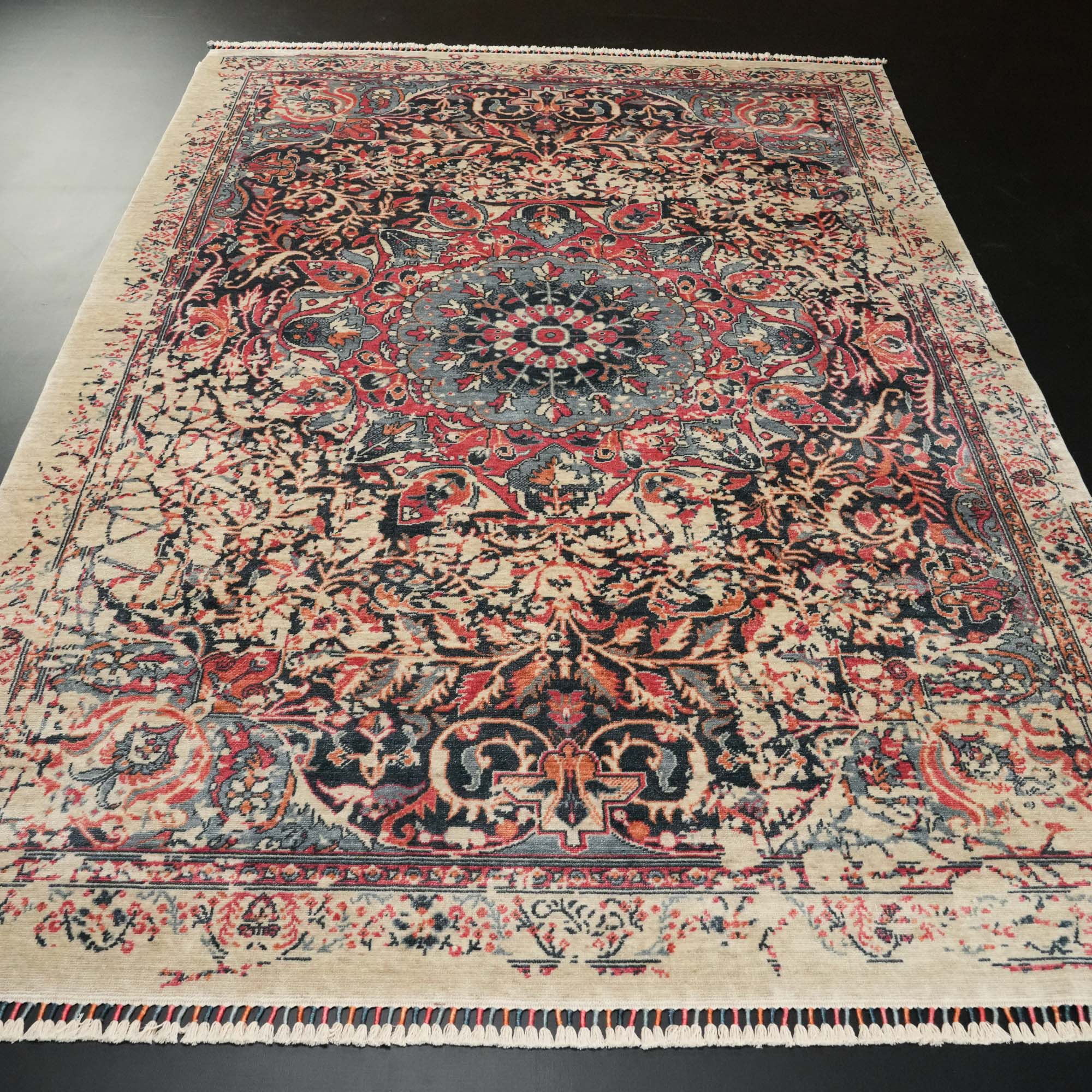 Zade Series Vintage Patterned Colorful Special Countertop Carpet