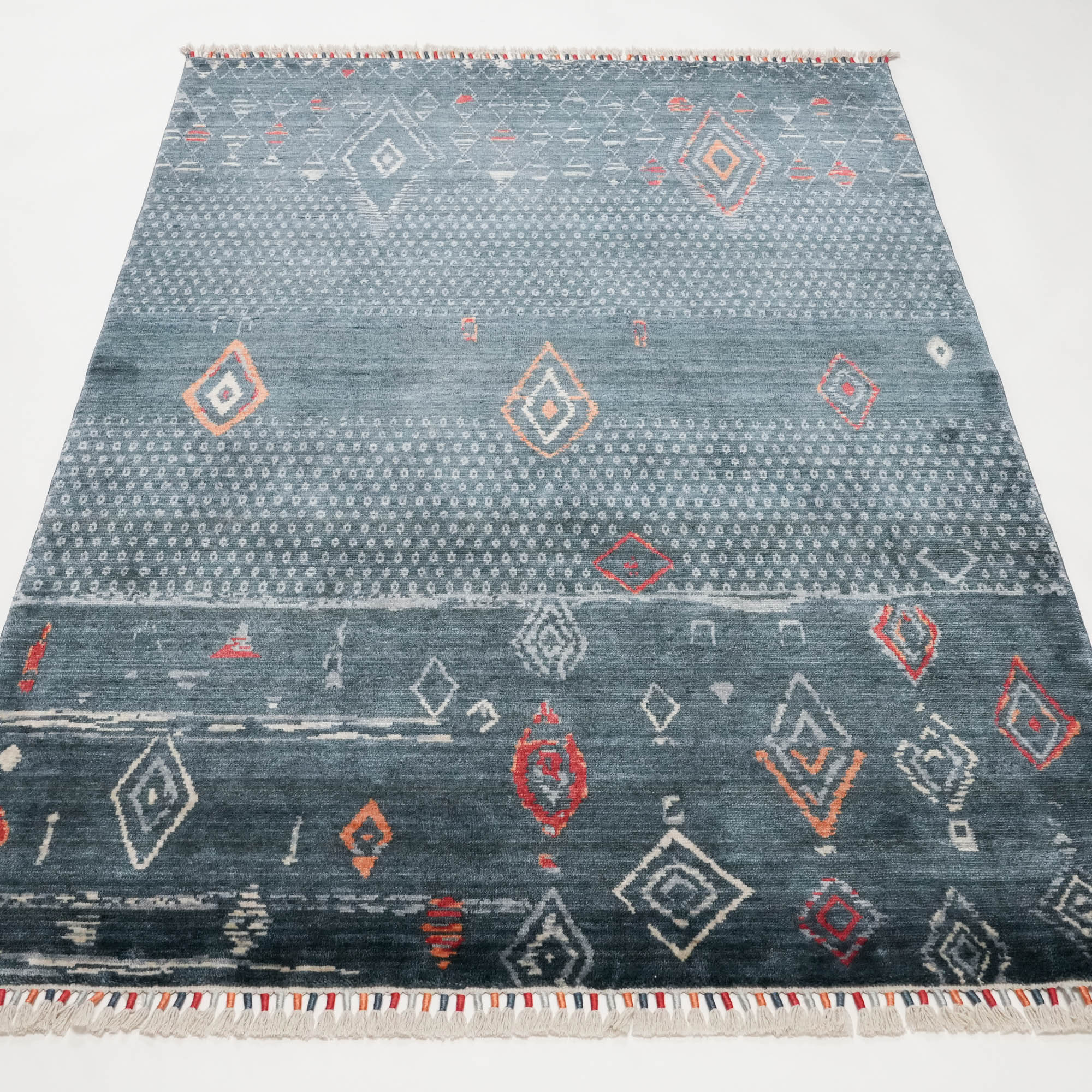 Zara Serisi İskandinav Desenli Tezgah Dokuma Halı