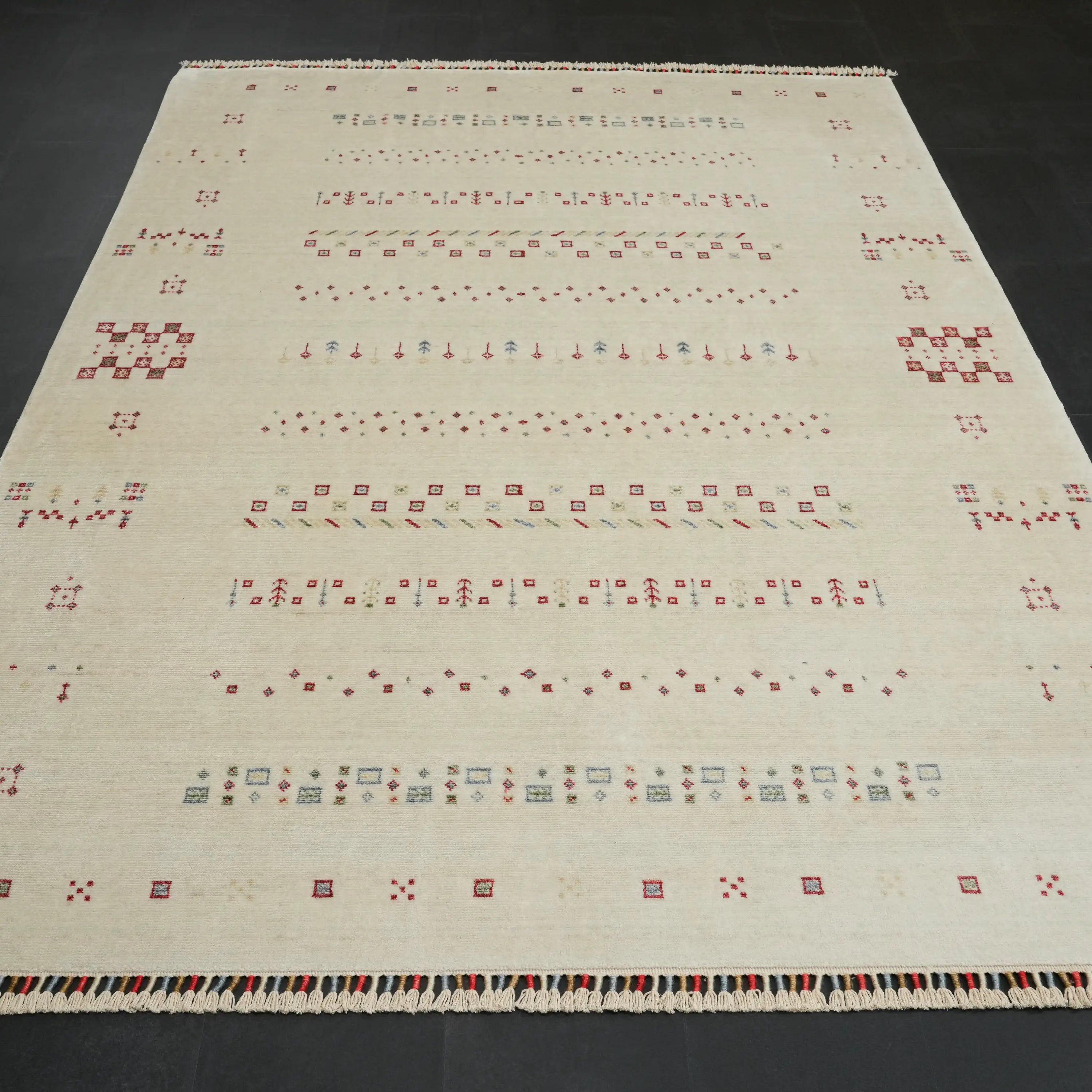 Zara Series Ethnic Patterned Loom-Woven Rug