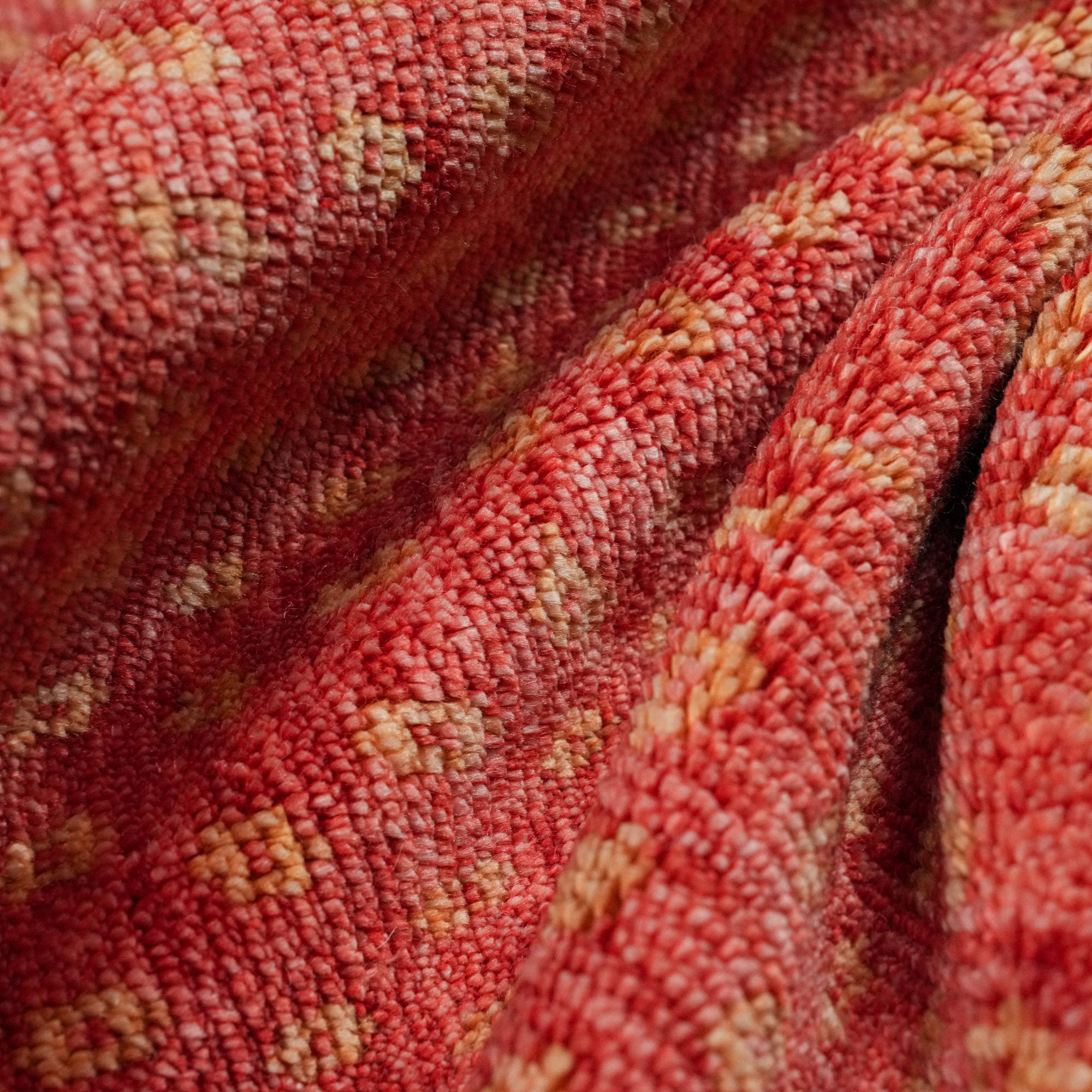 Zara Series Scandinavian Patterned Red Bamboo Special Countertop Carpet