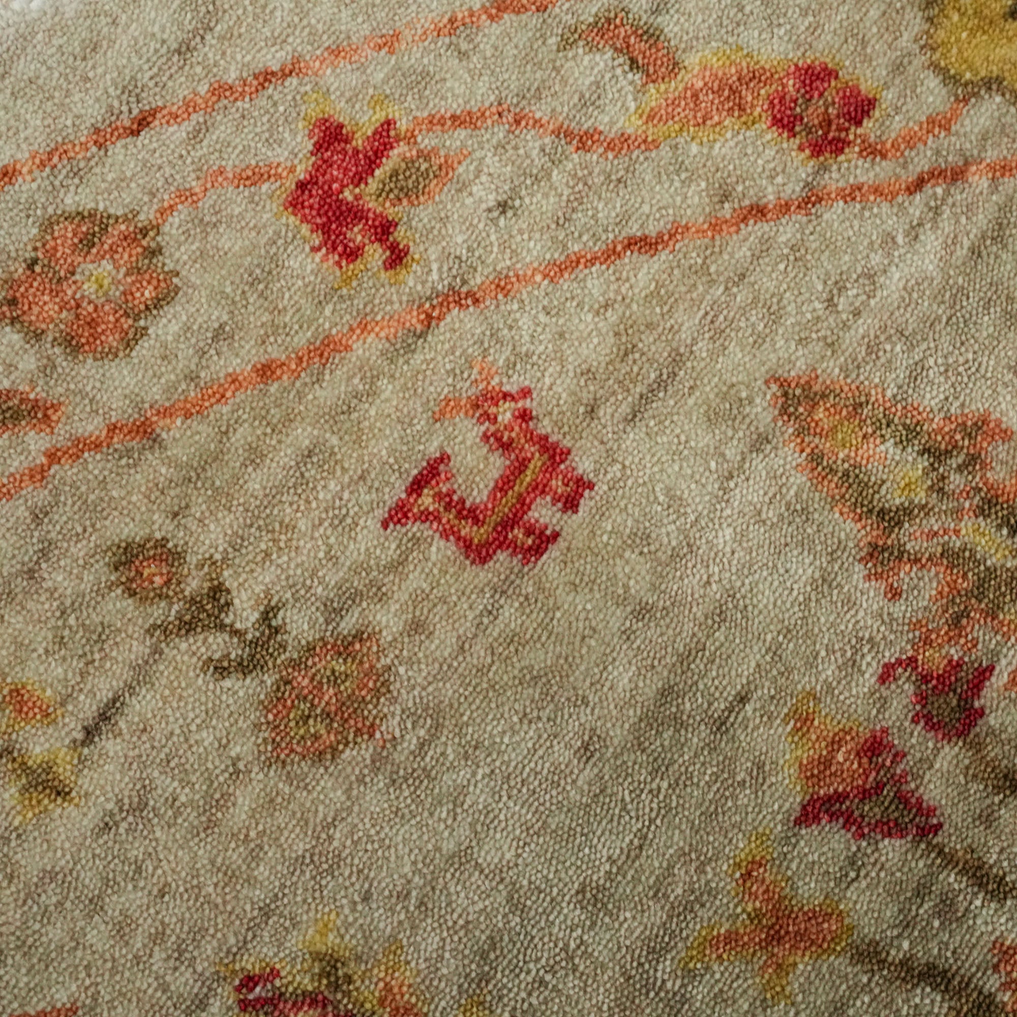 Zara Series Authentic Pattern Cream Counter Woven Rug