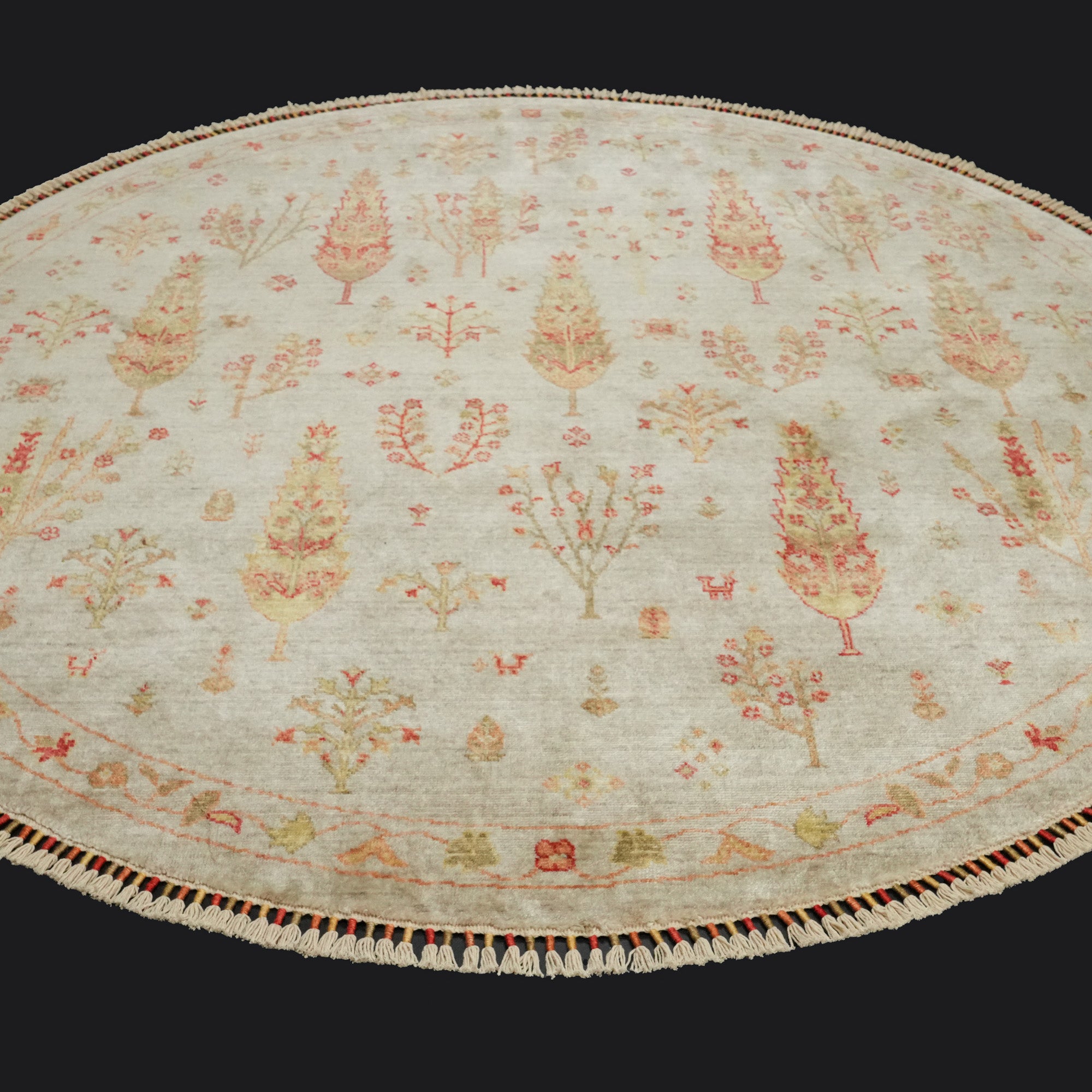 Zara Series Authentic Pattern Cream Counter Woven Rug