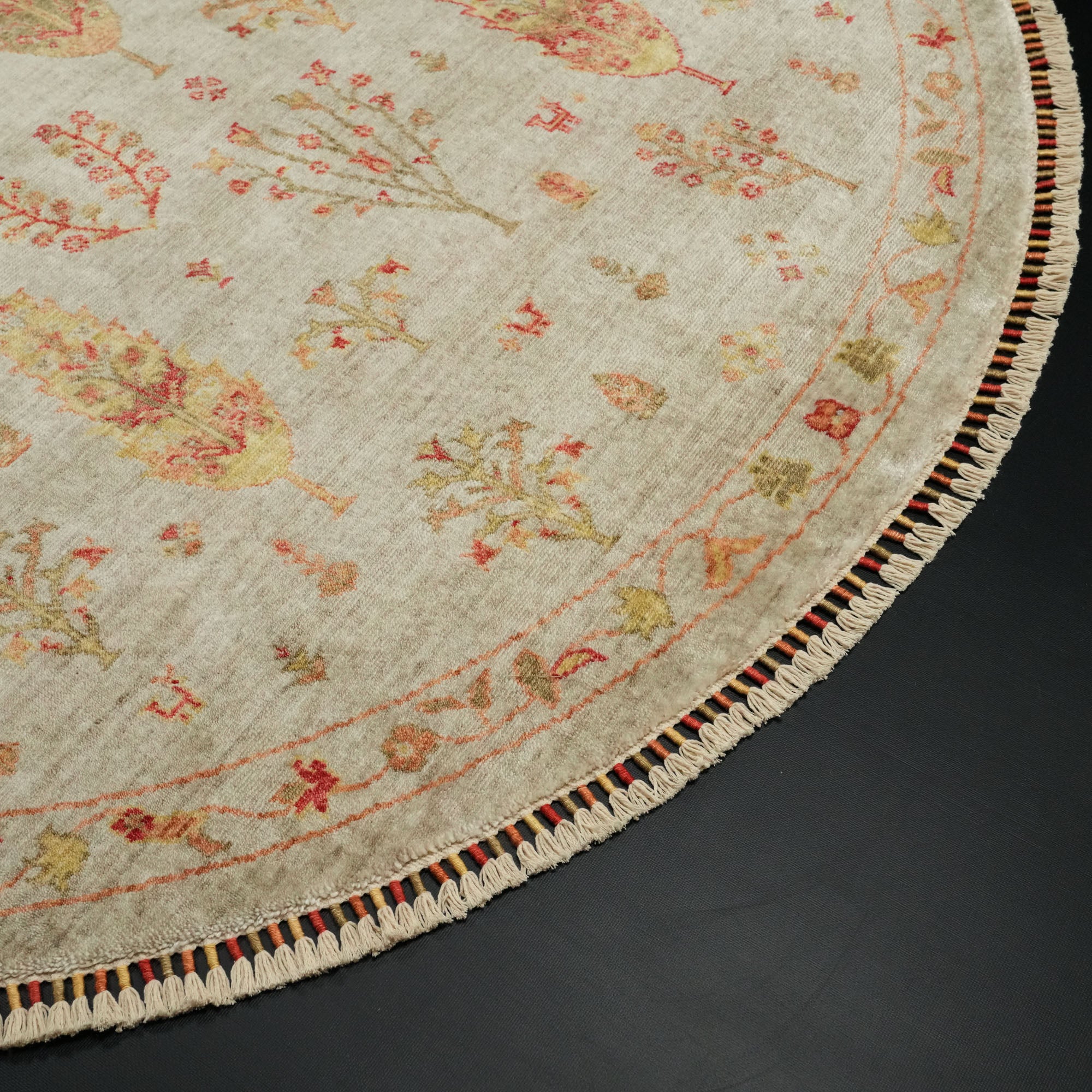 Zara Series Authentic Pattern Cream Counter Woven Rug