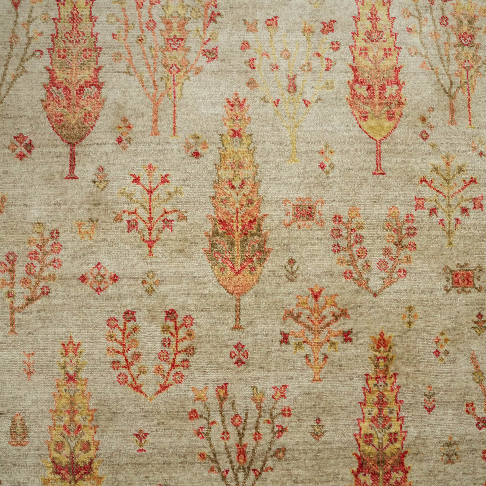 Zara Series Authentic Pattern Cream Counter Woven Rug