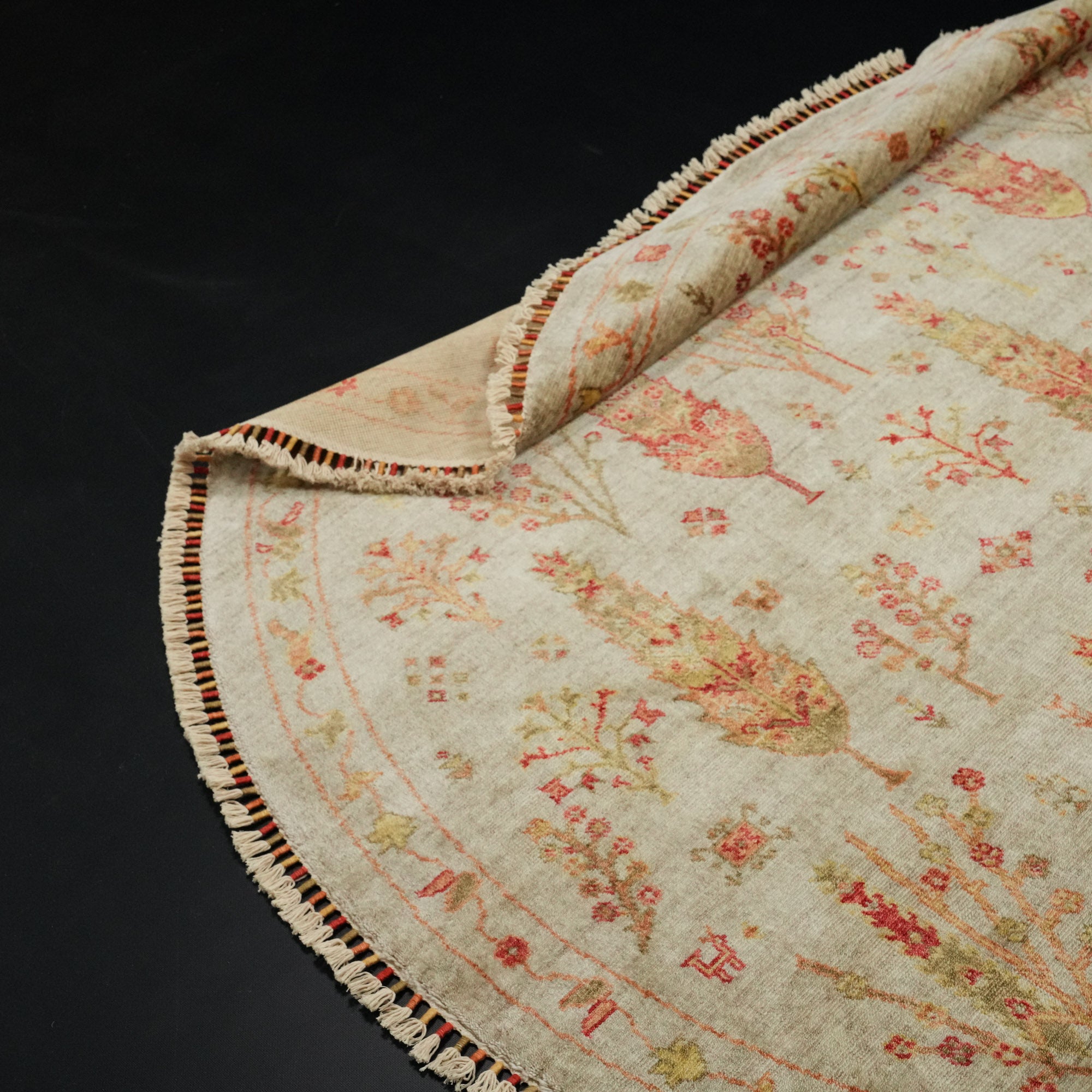 Zara Series Authentic Pattern Cream Counter Woven Rug