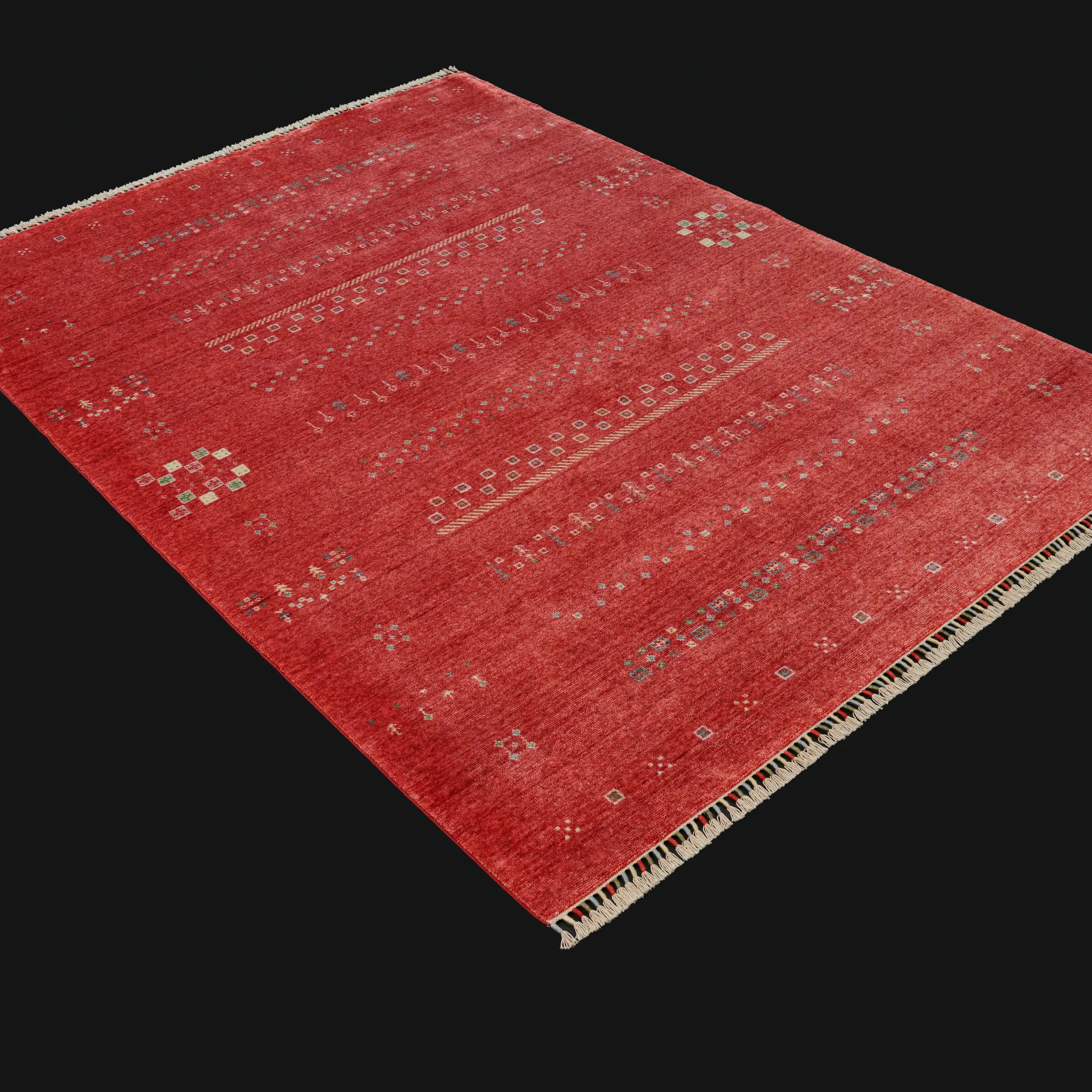 Zara Series Authentic Patterned Loom-Woven Rug