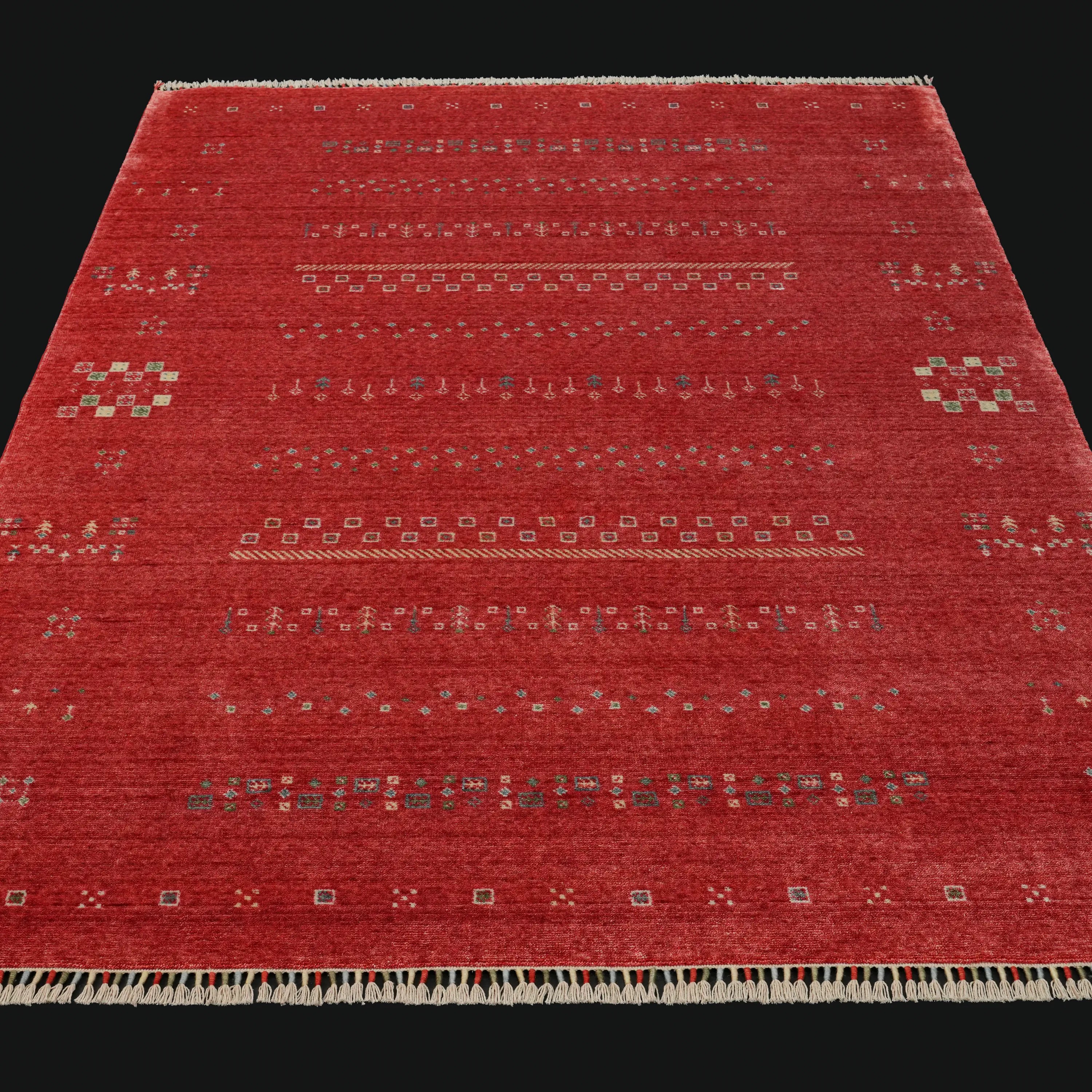 Zara Series Authentic Patterned Loom-Woven Rug