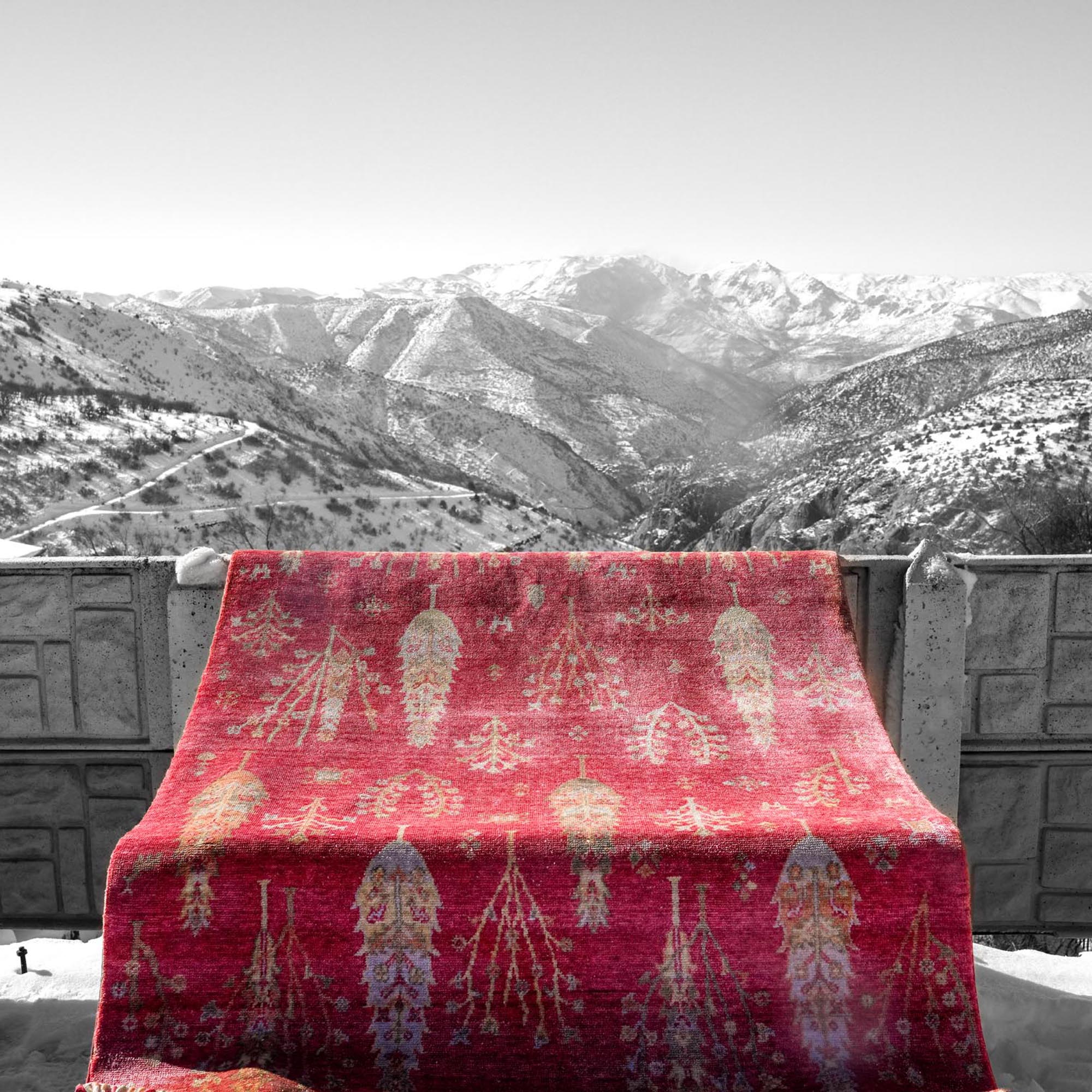 Zara Serisi Otantik Desenli Tezgah Dokuma Halı