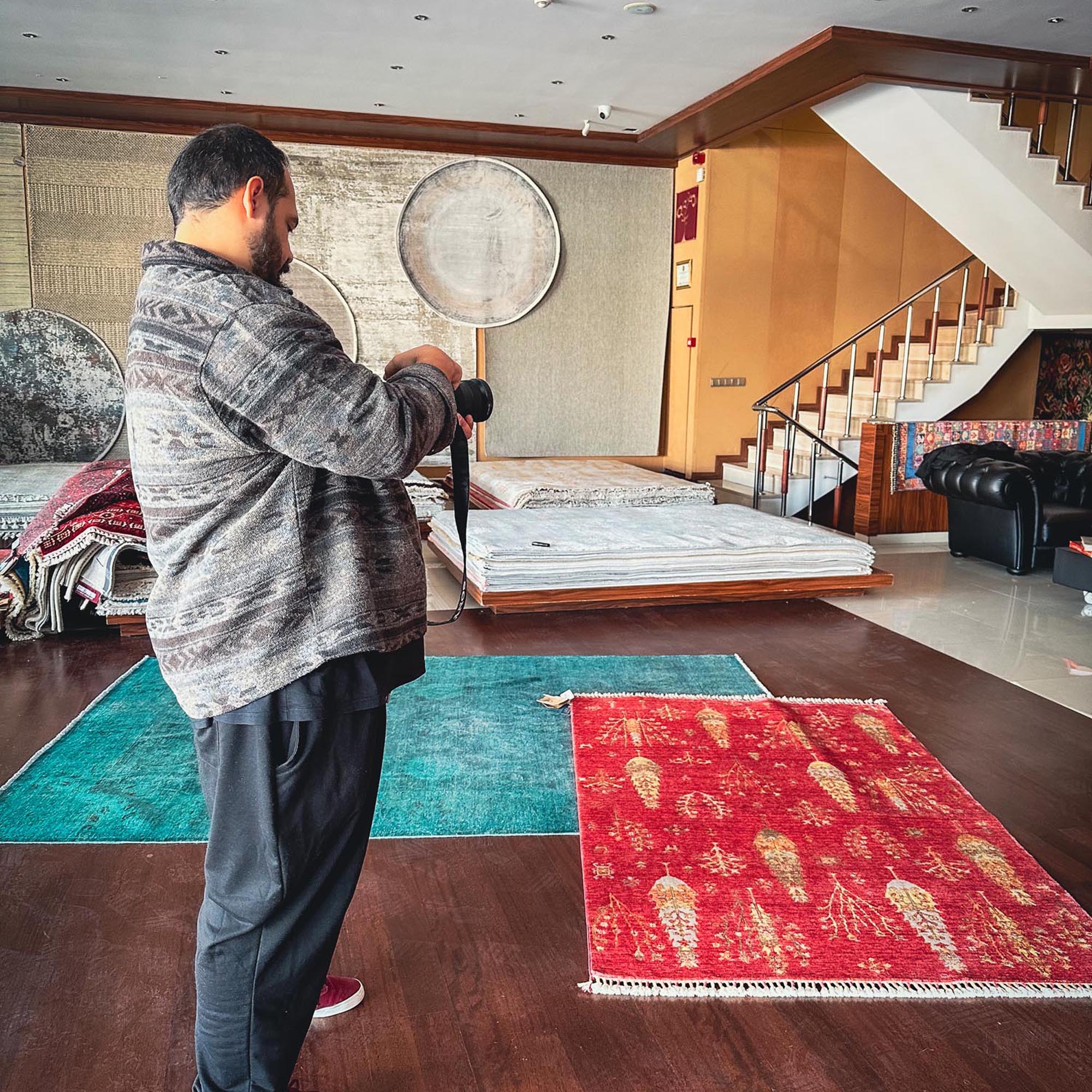 Zara Serisi Otantik Desenli Tezgah Dokuma Halı