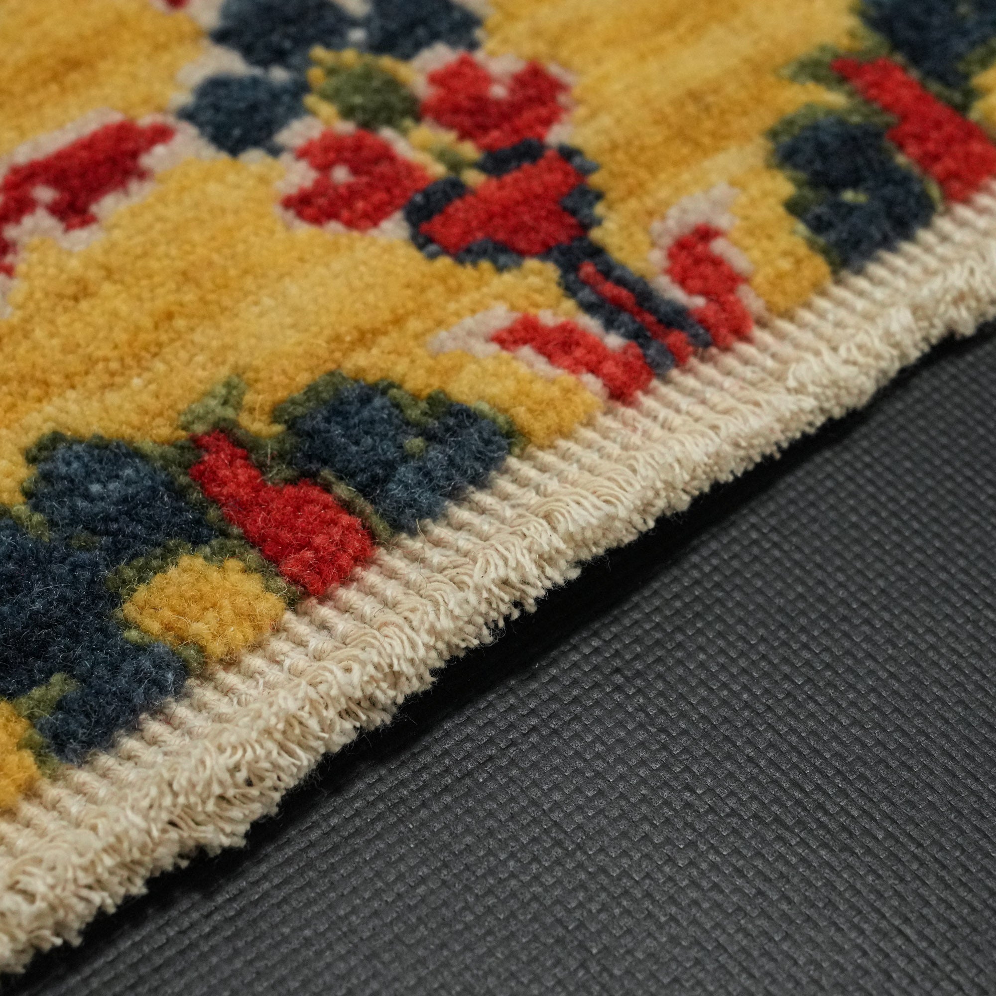 Zara Series Shawl Pattern Colorful Wool Loom Woven Rug