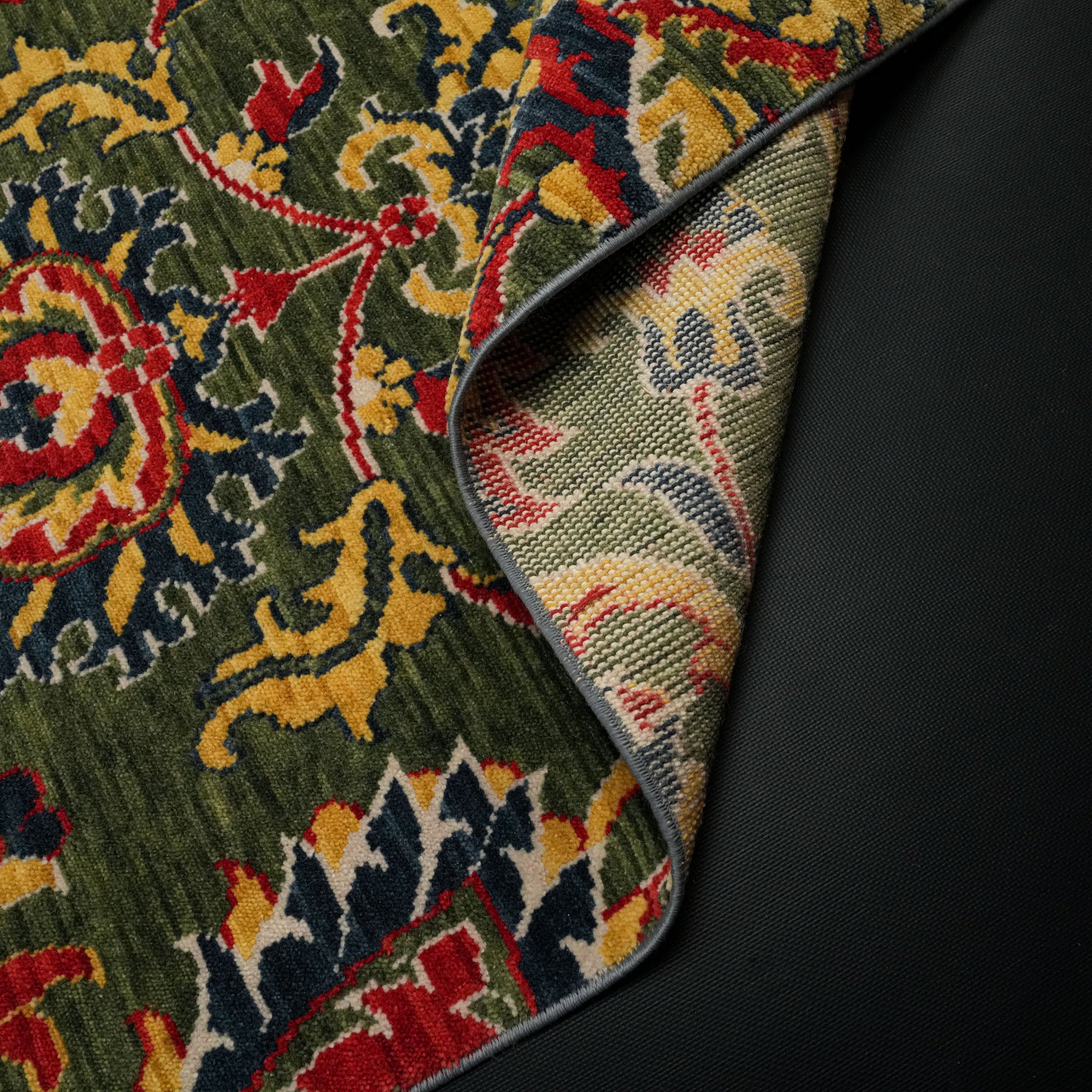 Zara Series Shawl Pattern Colorful Wool Loom Woven Rug