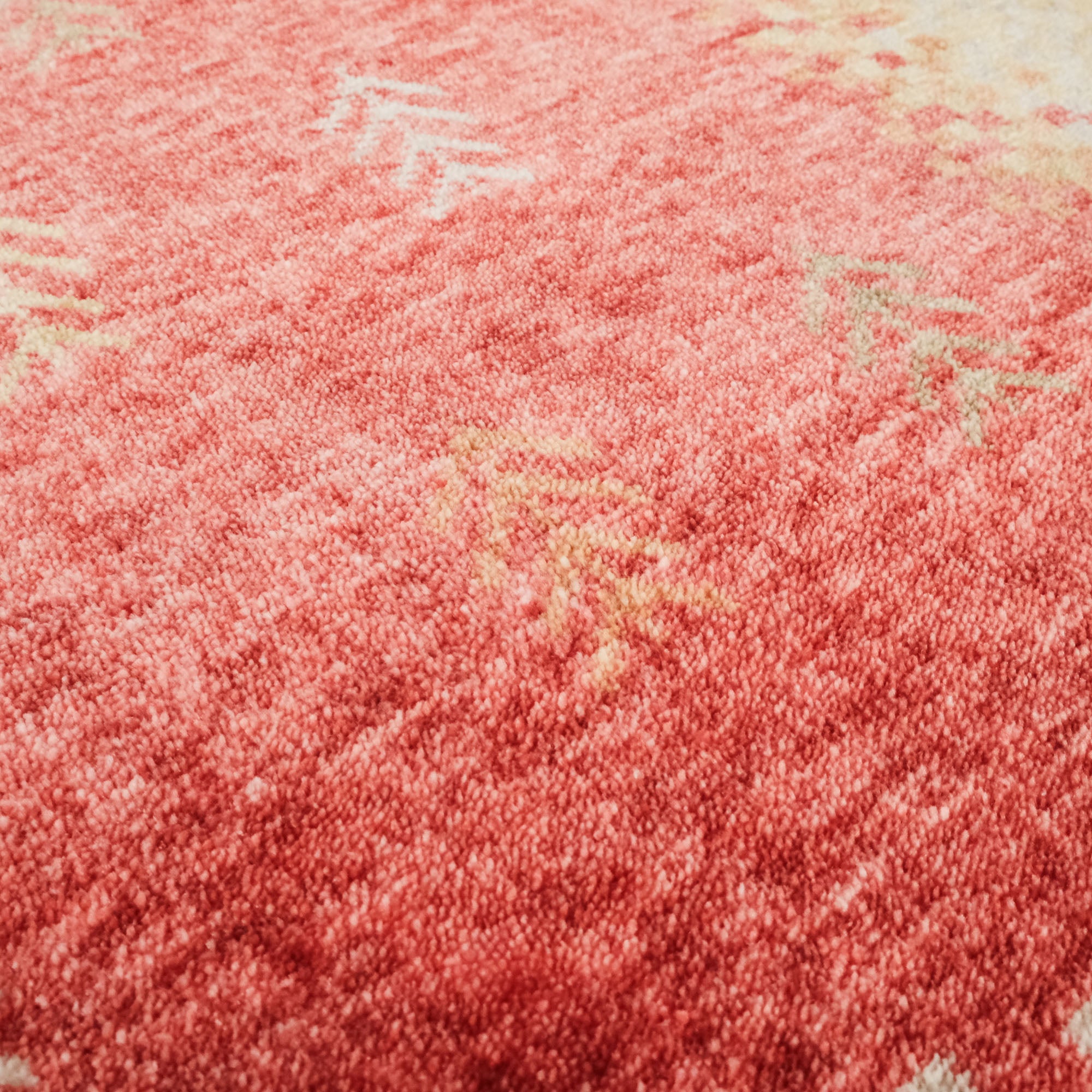 Eco Carpet Zara Abstract Patterned Multicolored Round Carpet