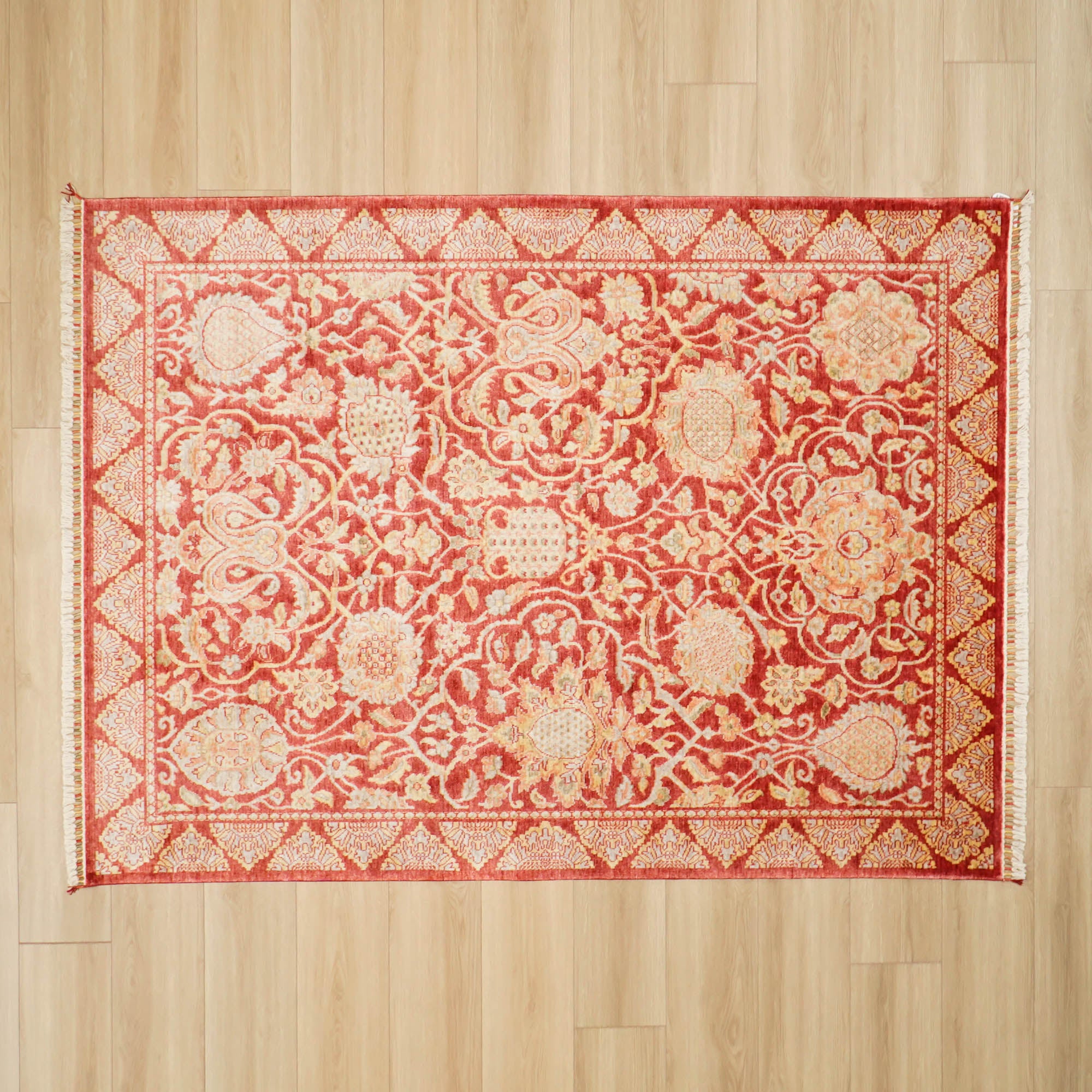 Zara Serisi Uşak Desenli Tezgah Dokuma Halı