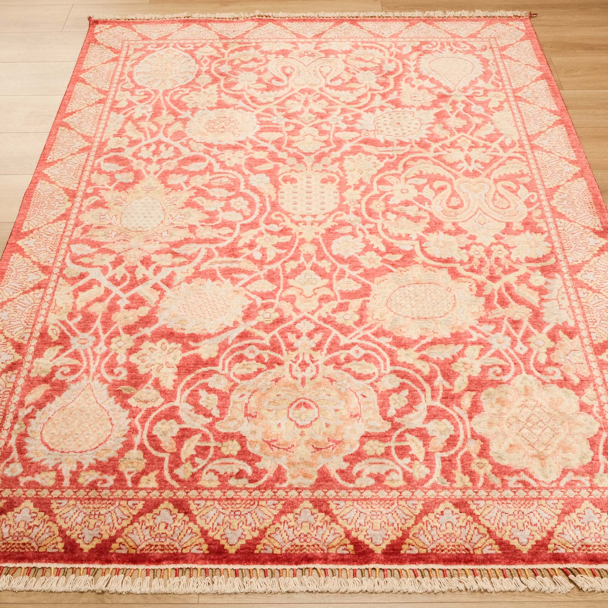 Zara Serisi Uşak Desenli Tezgah Dokuma Halı