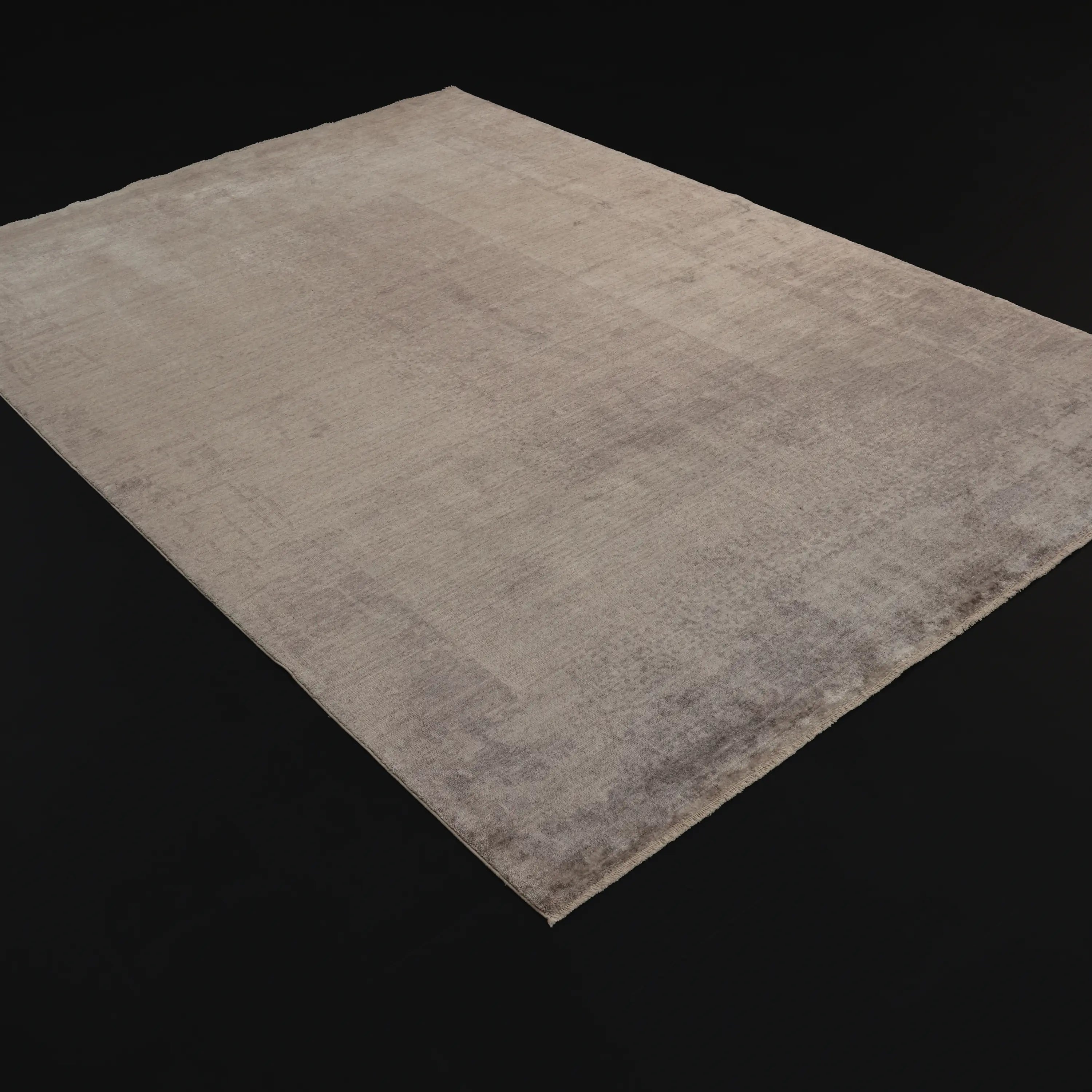 Zima Serisi Soyut Desenli Bej Tezgah Dokuma Halı