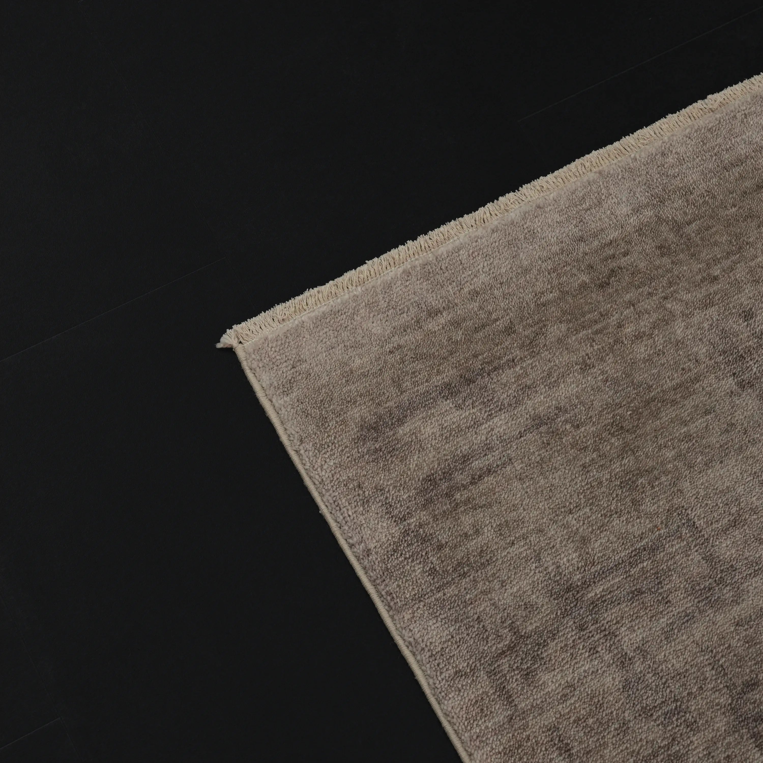 Zima Series Abstract Patterned Beige Loomed Rug