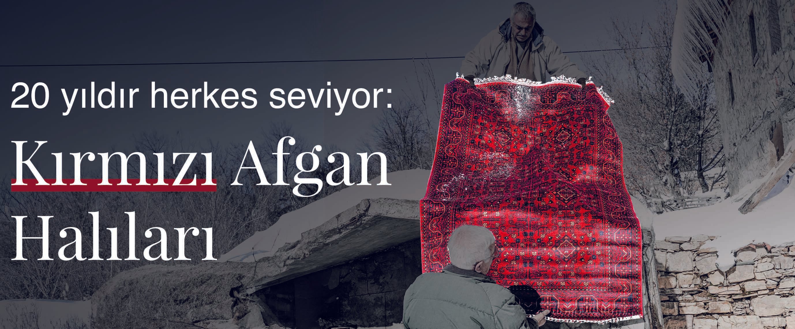 Kırmızı Afgan Halıları
