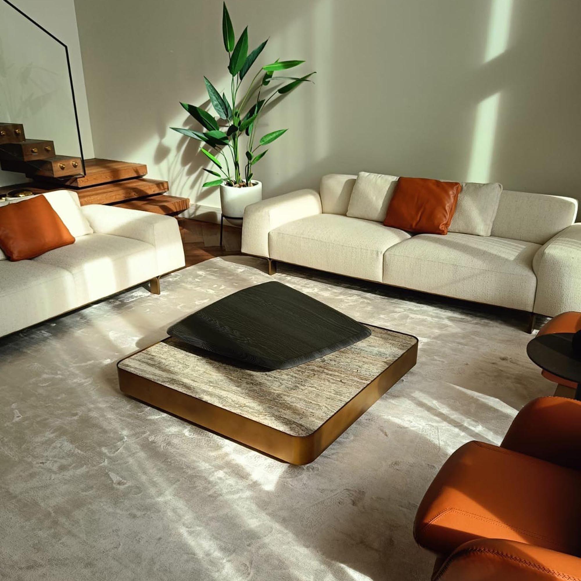 Tezgah Dokuma Sade Desenli Bej Viskon Halı