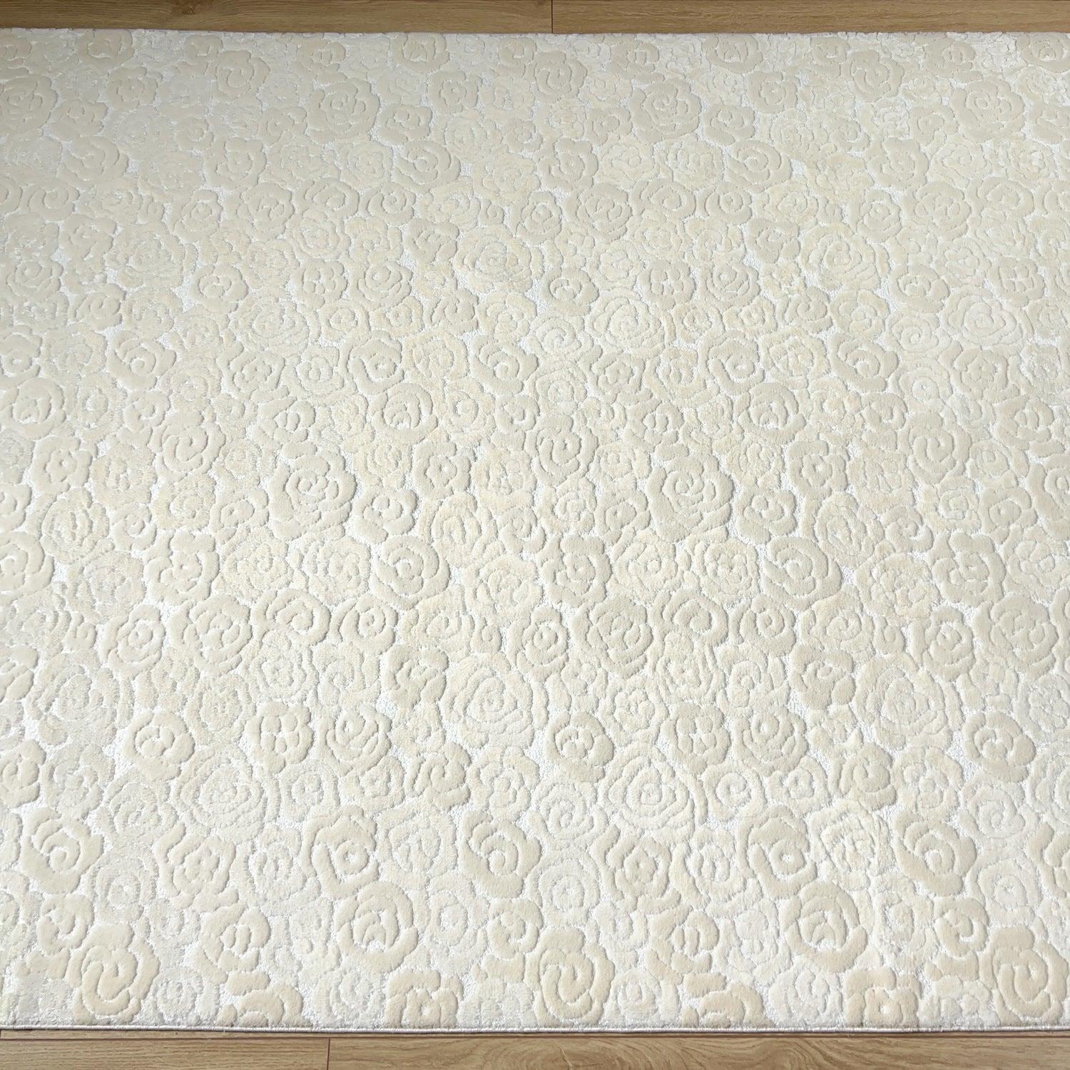 Soft Line Serisi Çiçek Desenli Makine Dokuma Halı