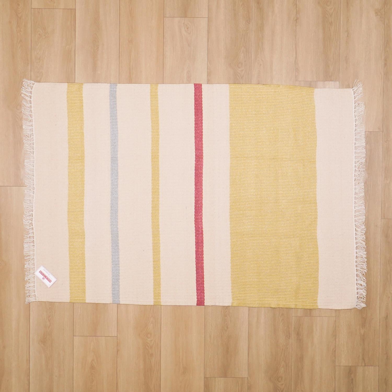 Çizgi Desenli Makine Dokuma Kilim