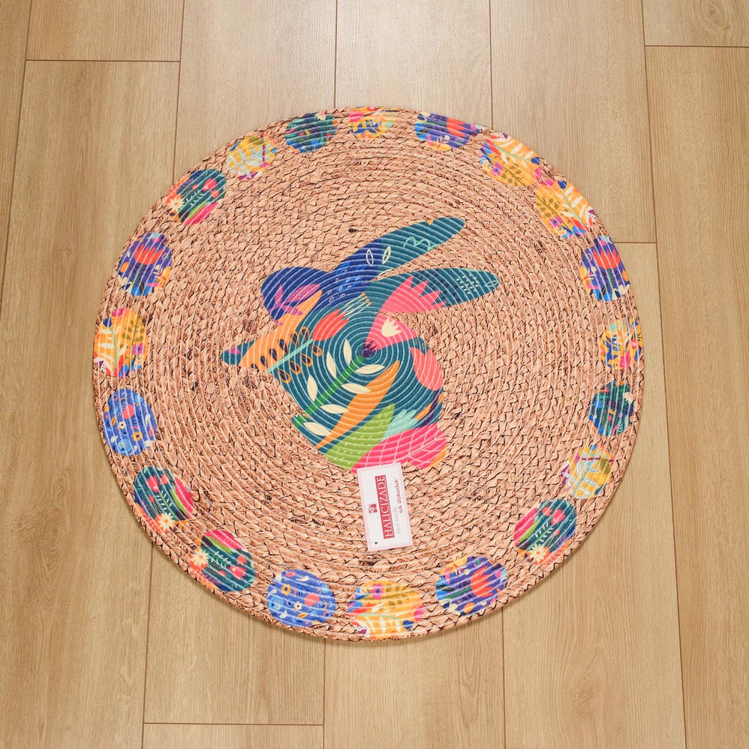 Doğuş Halı Çiçek Desenli Makine Dokuma Halı