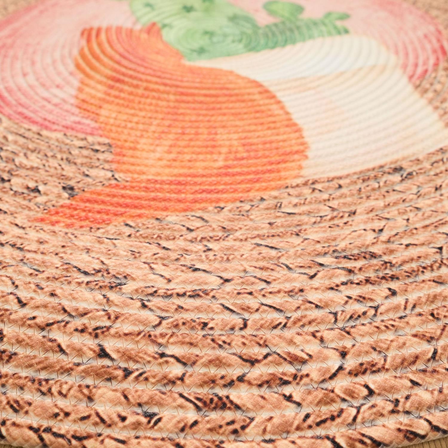 Doğuş Halı Çiçek Desenli Makine Dokuma Halı