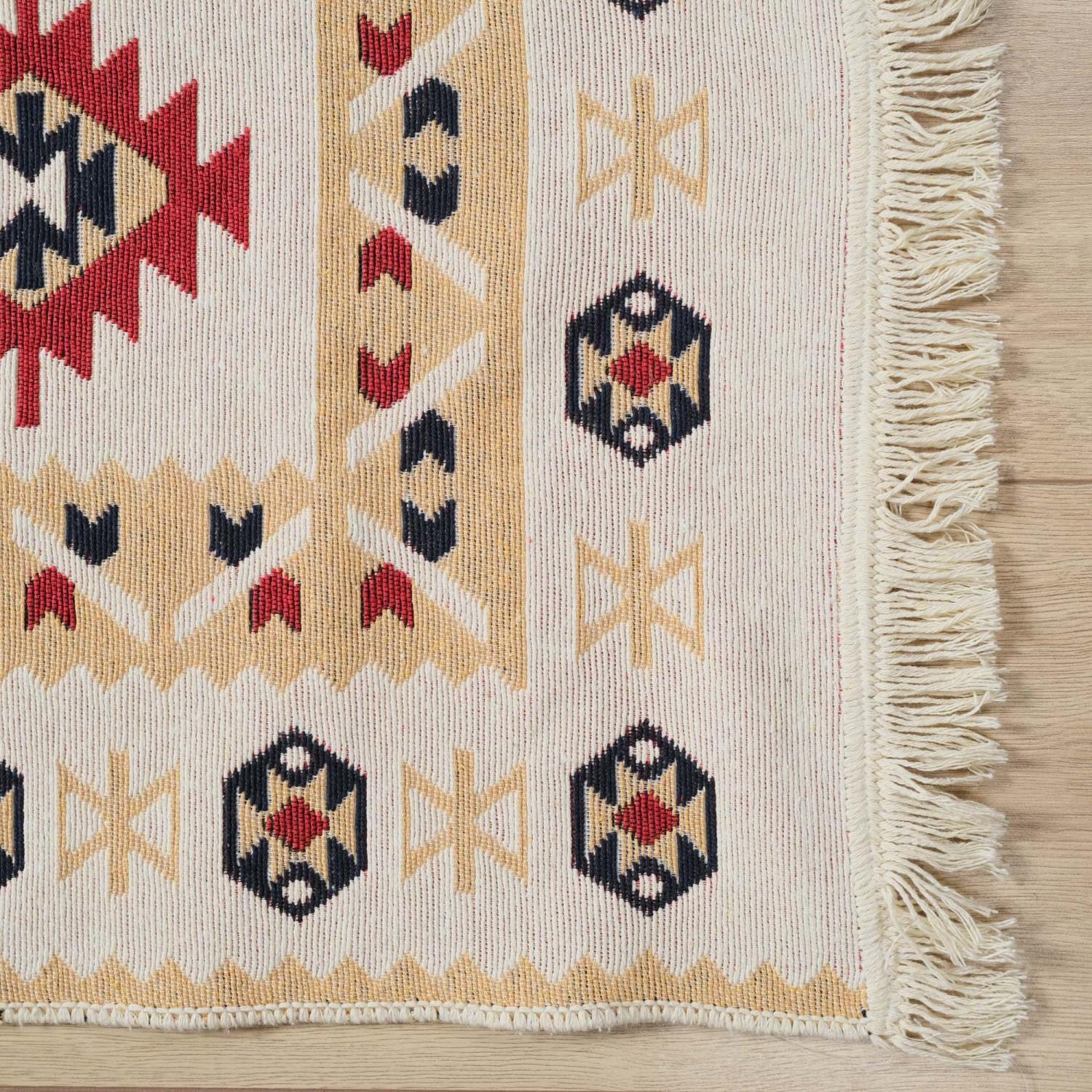 Kehribar Serisi Makine Dokuma Anadolu Desenli Kırmızı Kilim