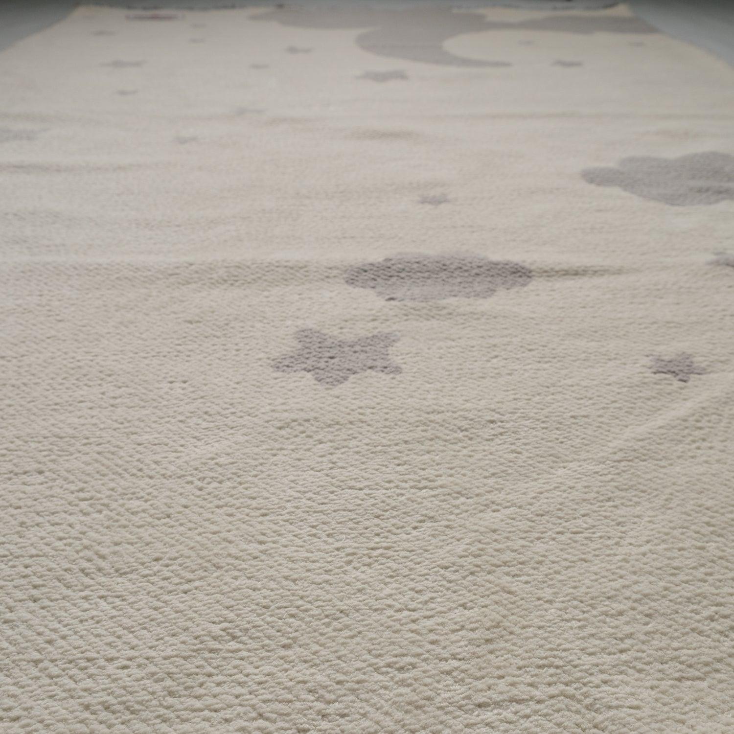 Eco Carpet Mia Cotton Abstract Patterned Baby / Kids Room Machine Woven Carpet