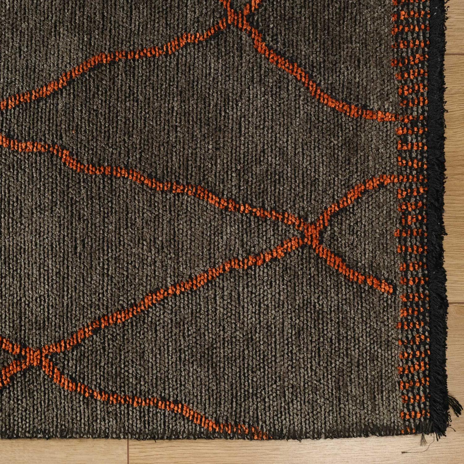 Eko Halı Tribal Geometrik Desenli Makine Dokuma Halı