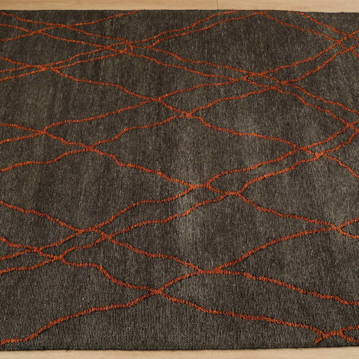 Eko Halı Tribal Geometrik Desenli Makine Dokuma Halı