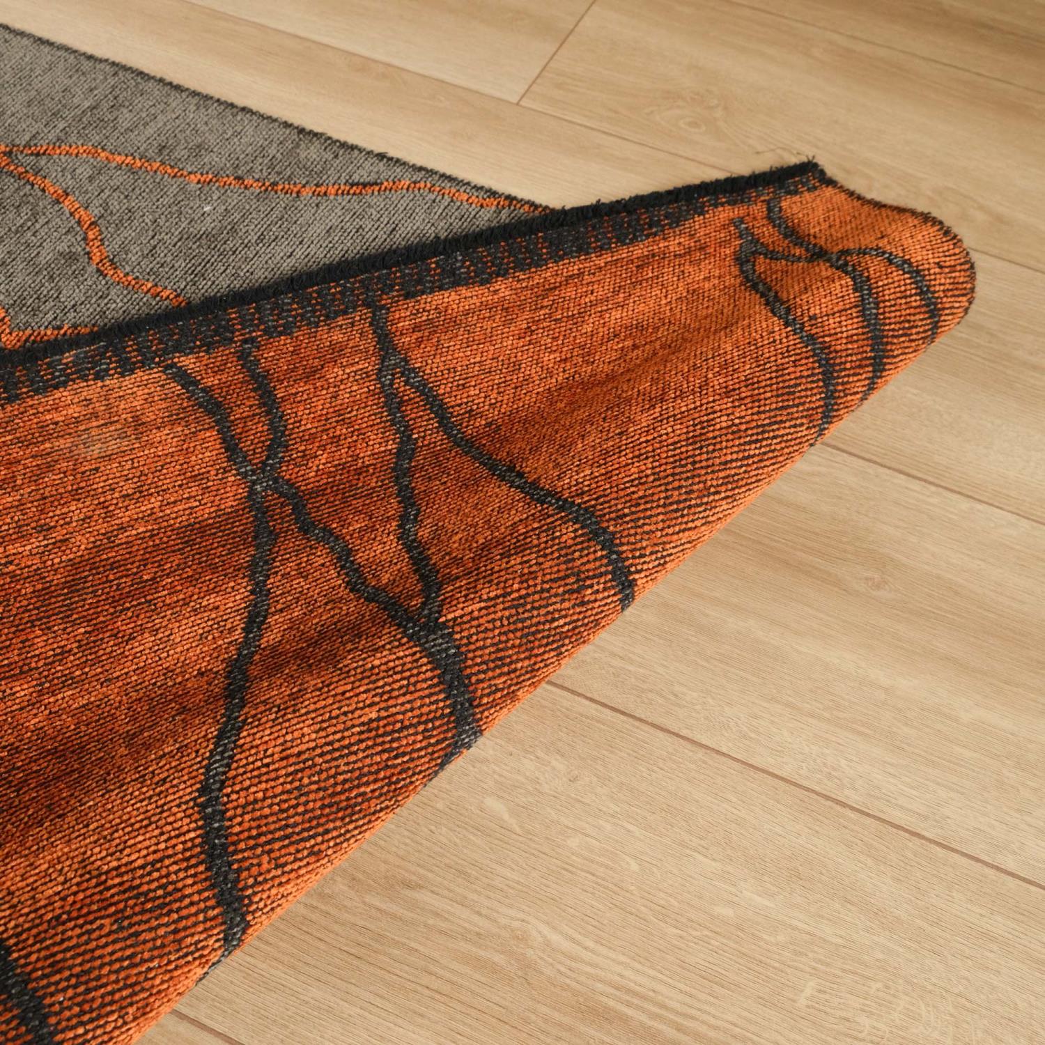 Eko Halı Tribal Geometrik Desenli Makine Dokuma Halı