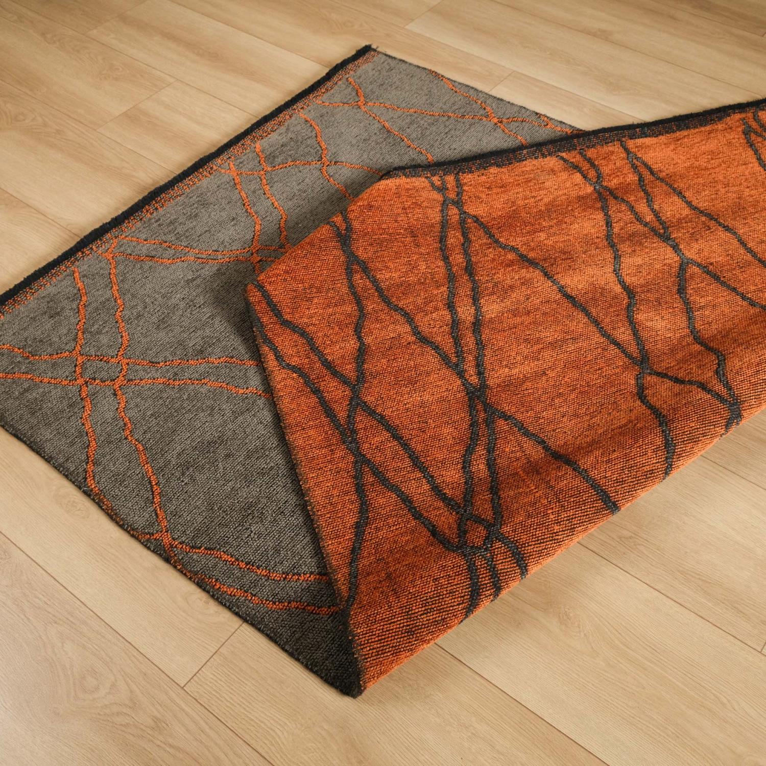 Eko Halı Tribal Geometrik Desenli Makine Dokuma Halı