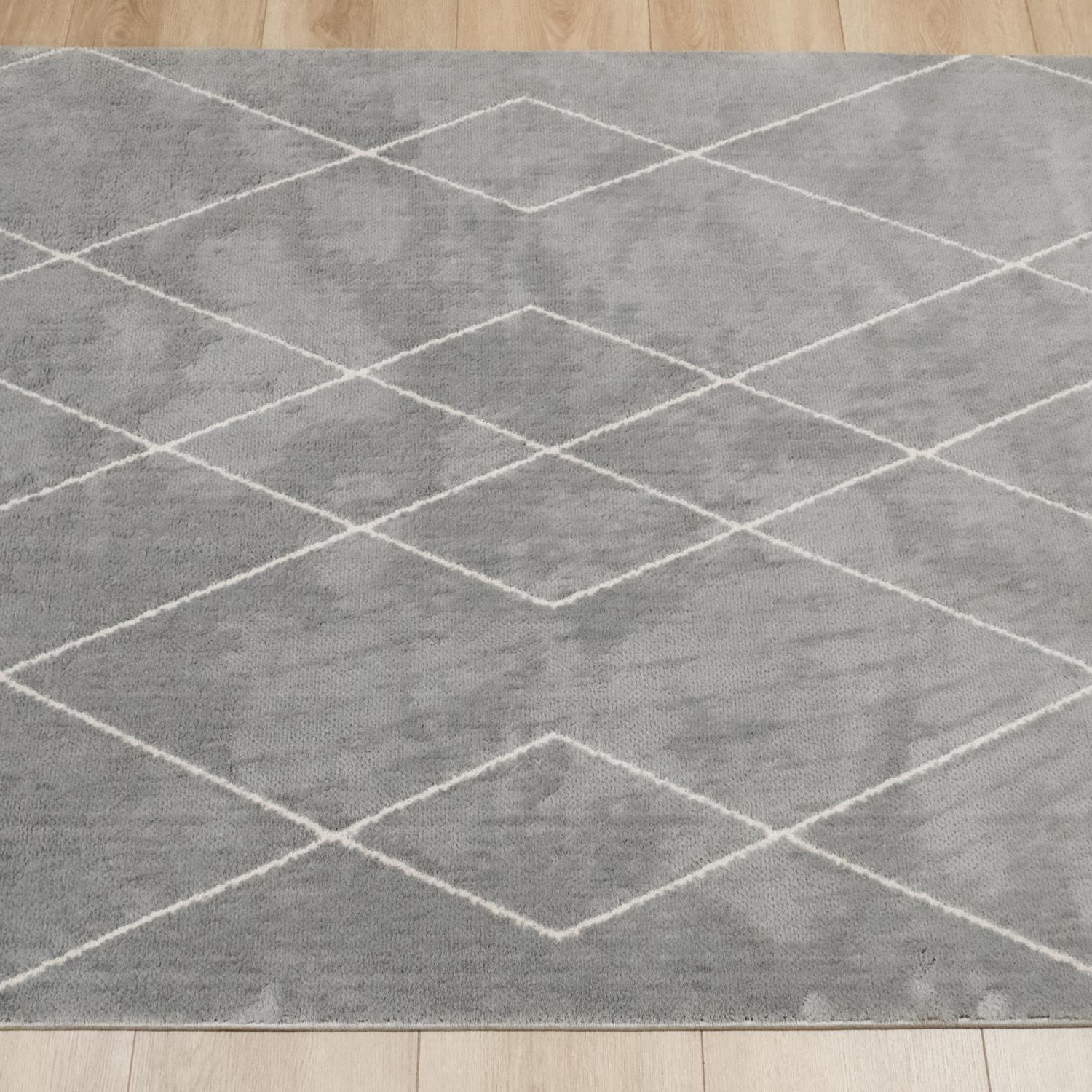 Urban Serisi İskandinav Desenli Gri Halı