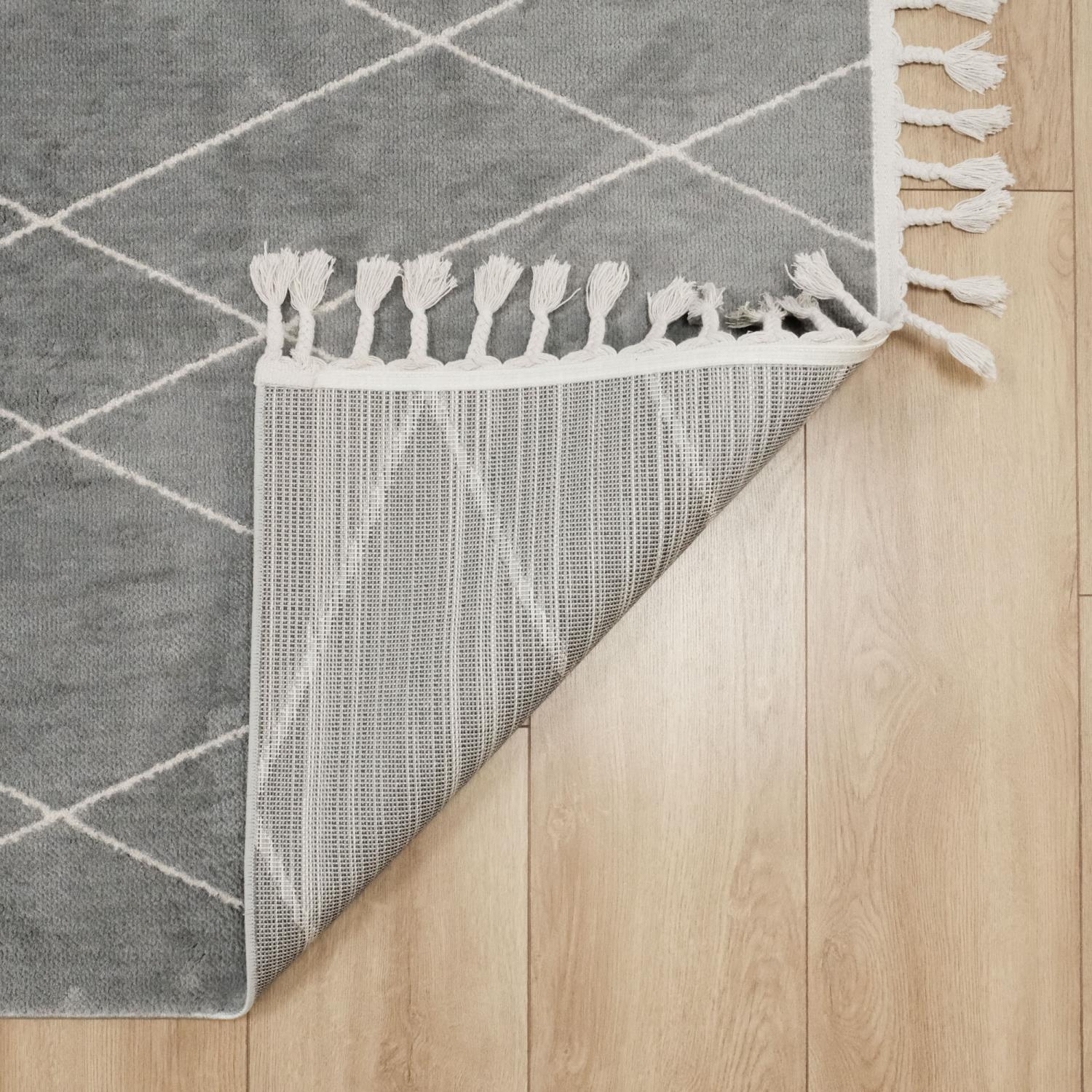 Urban Serisi İskandinav Desenli Gri Halı