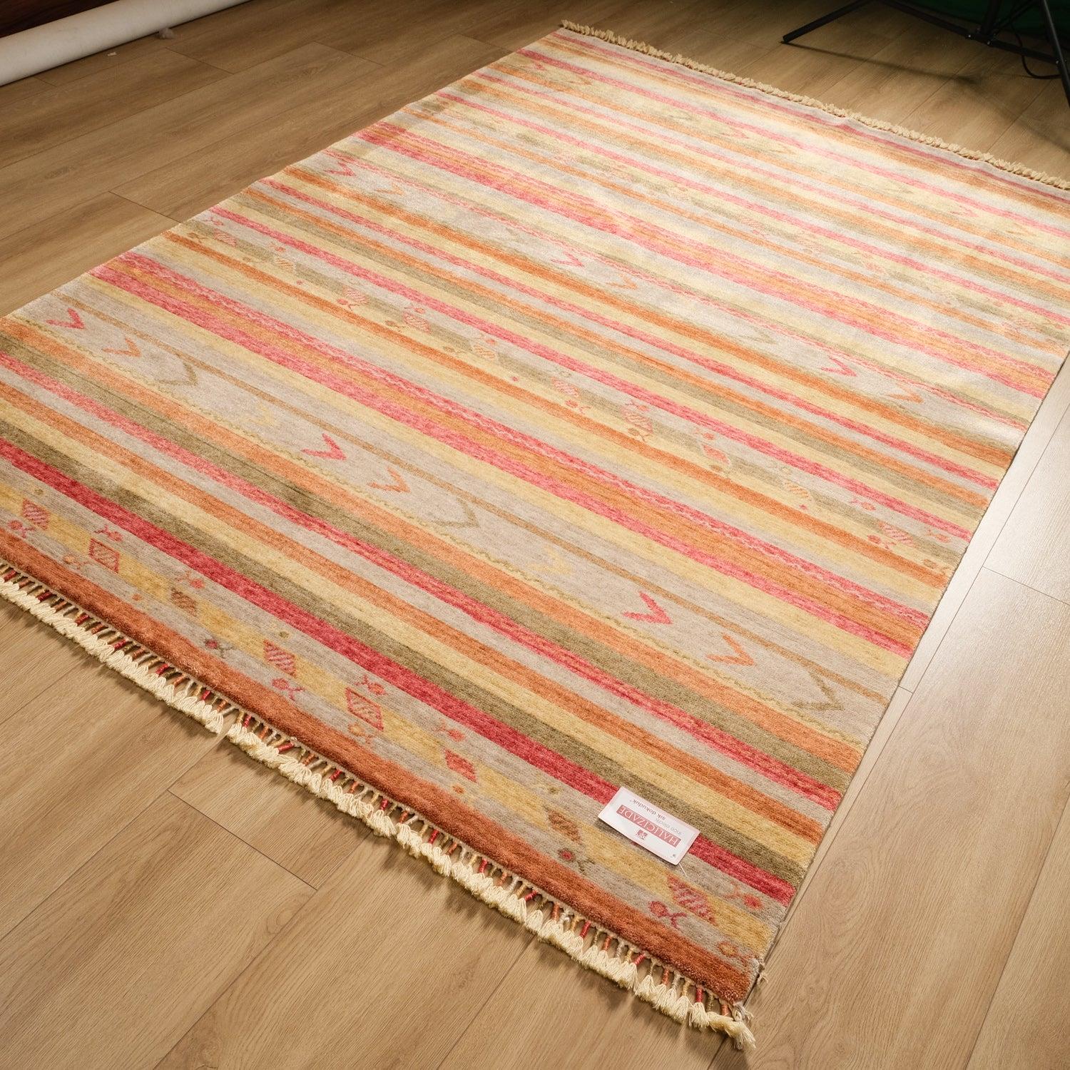 Zara Series Line Patterned Machine Woven Carpet