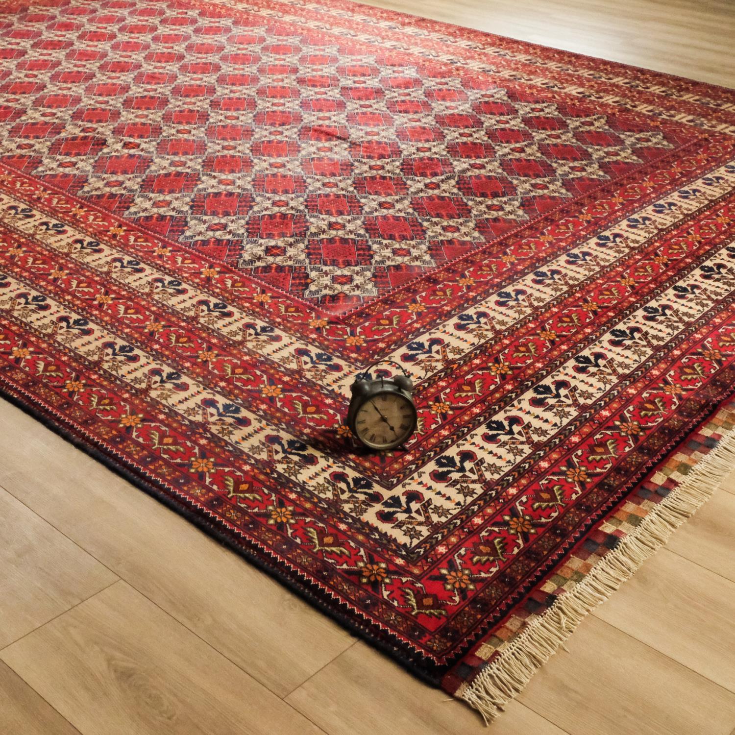 Second Hand Anatolian Patterned Hand Woven Rug