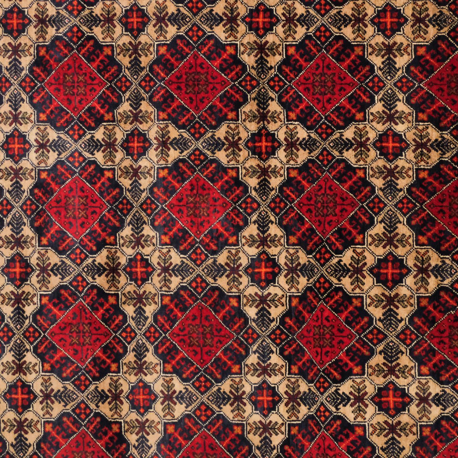 Second Hand Anatolian Patterned Hand Woven Rug